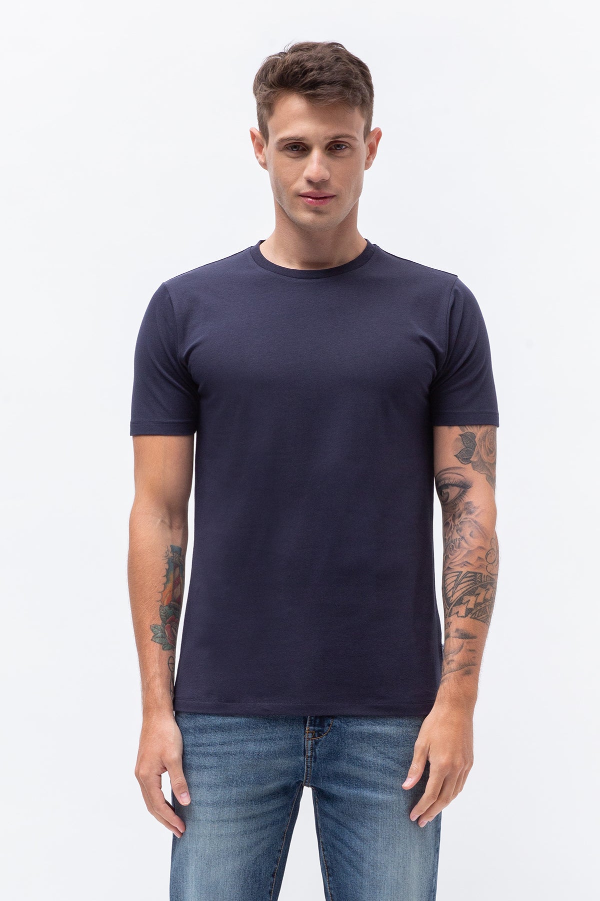 T-shirt basic bielastica