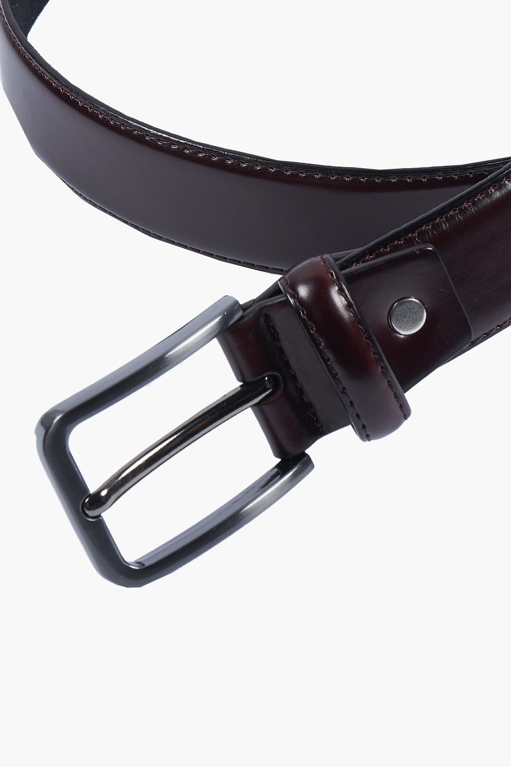 Belt with stitching