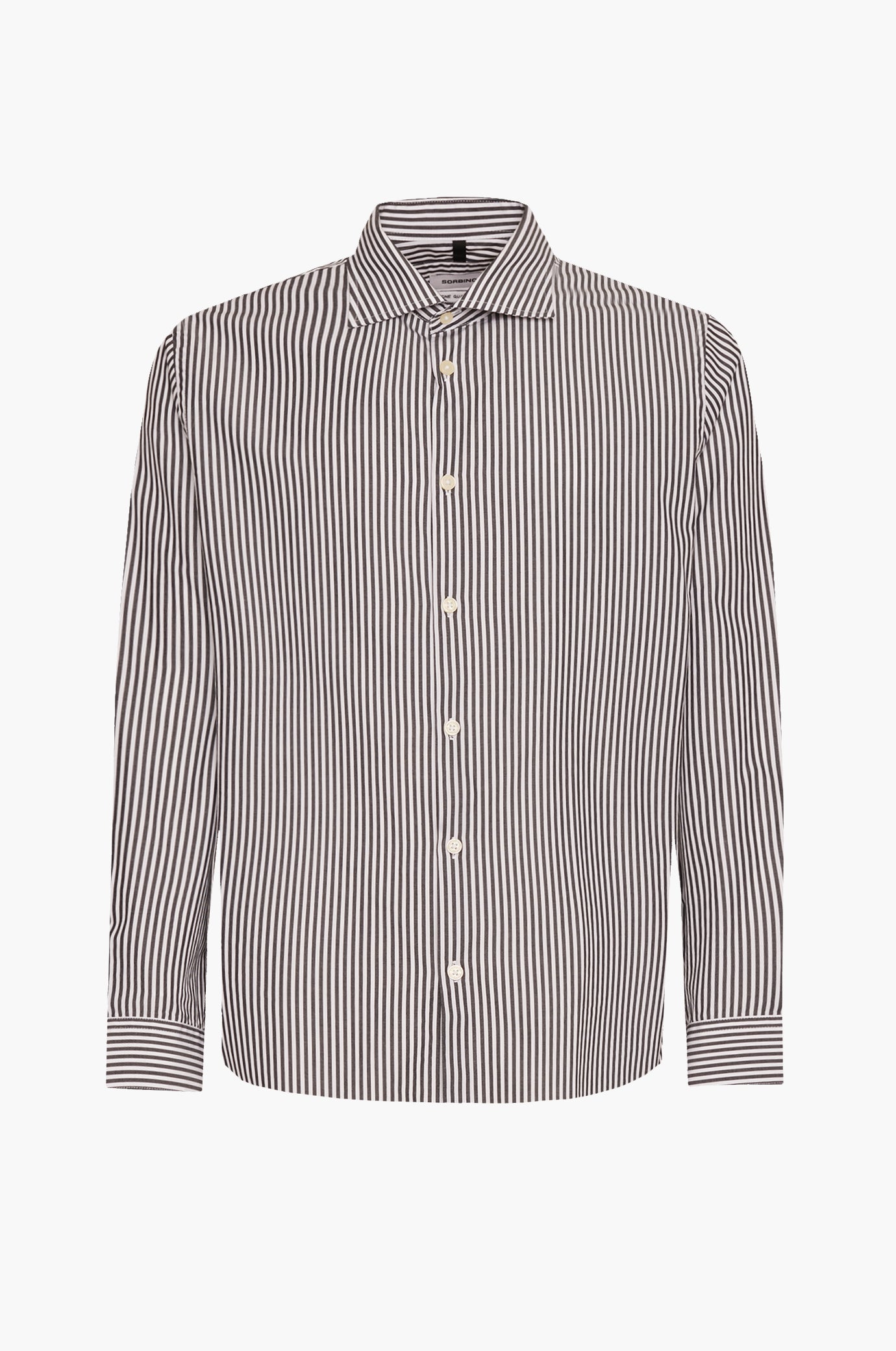 Camicia comfort fit a righe verticali sottili