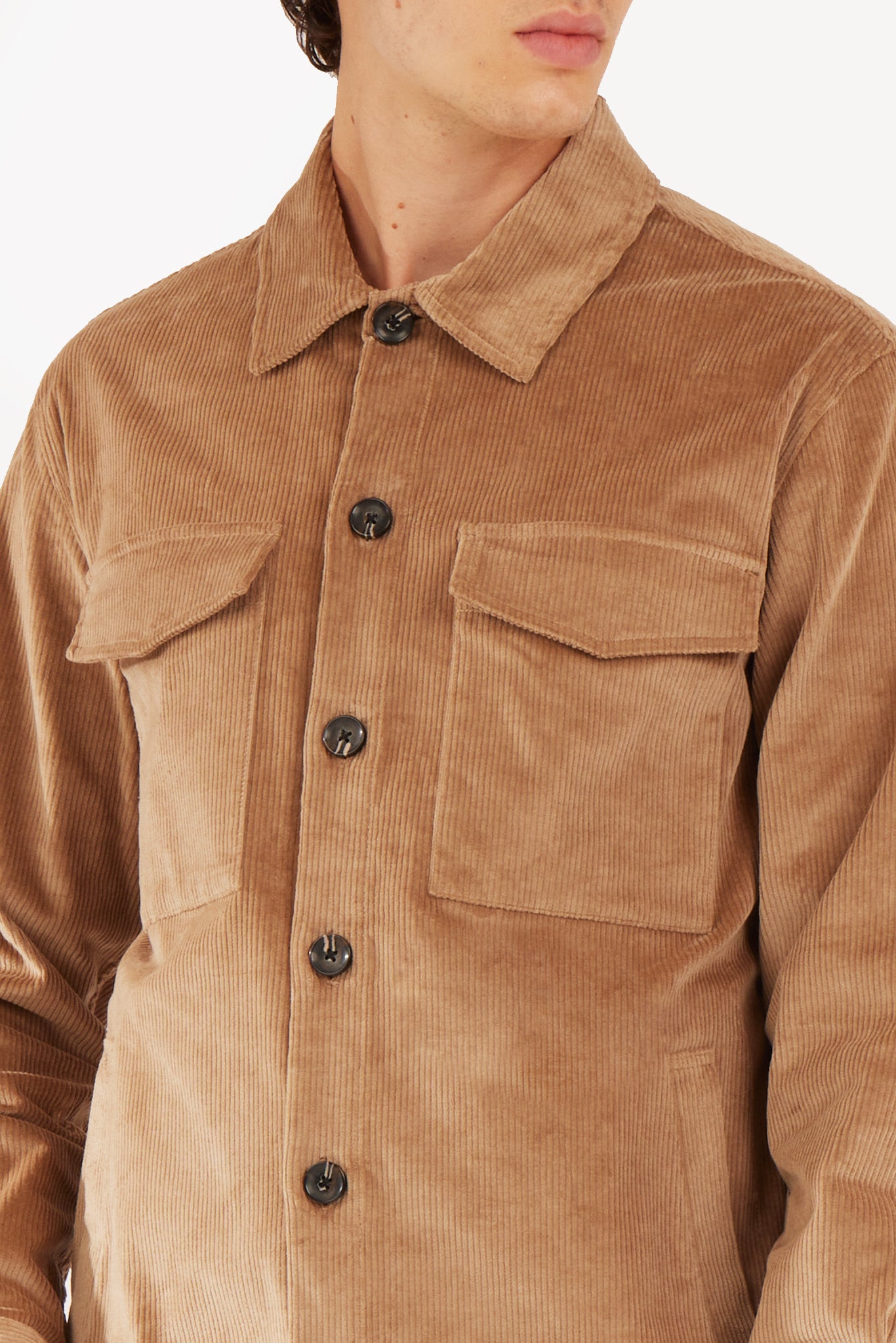 Overshirt con doppia tasca