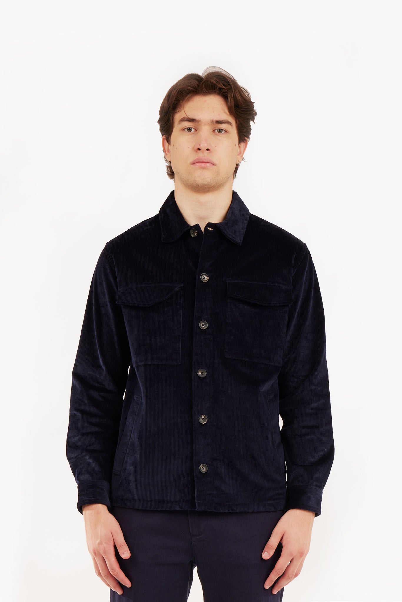 Overshirt con doppia tasca