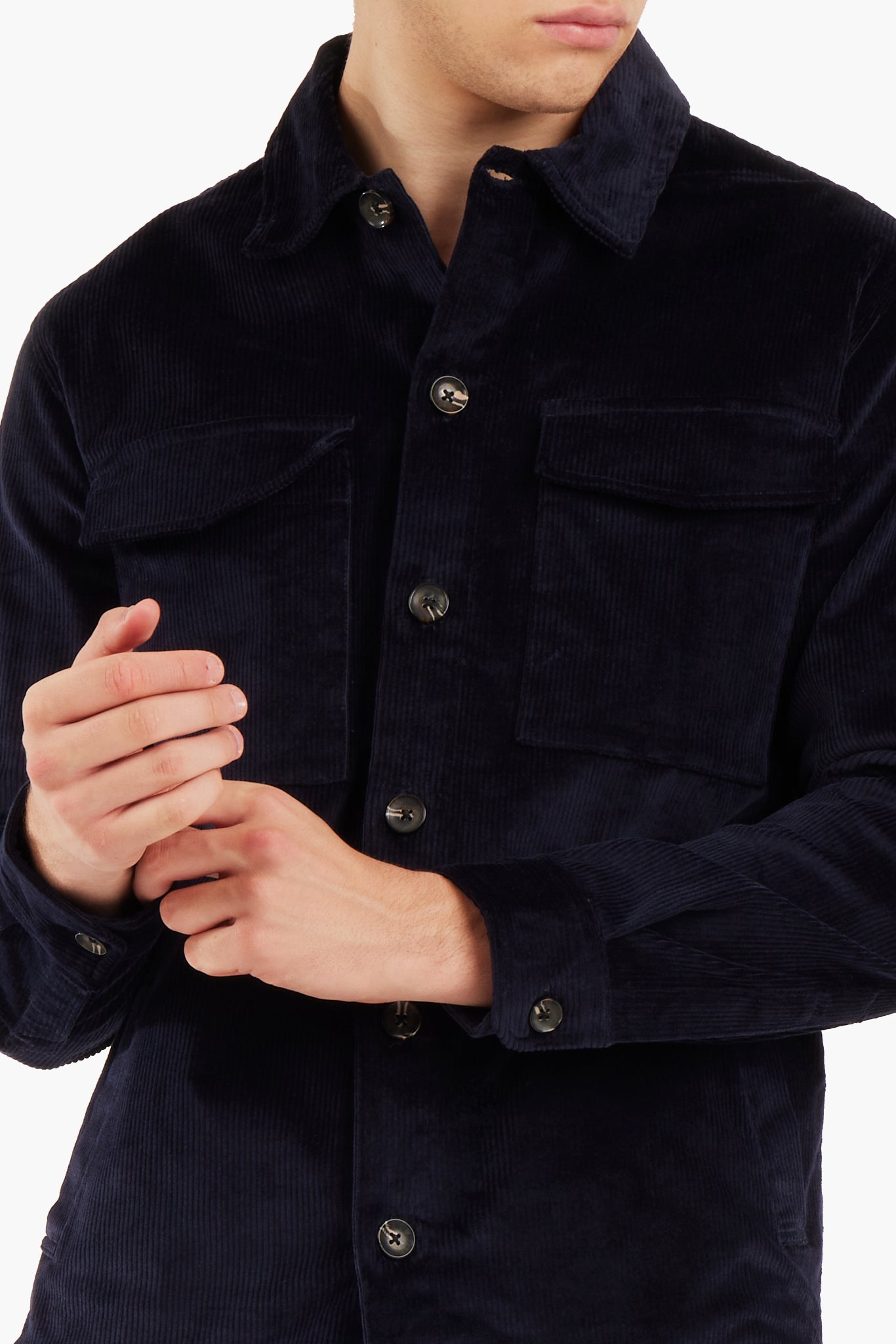 Overshirt con doppia tasca