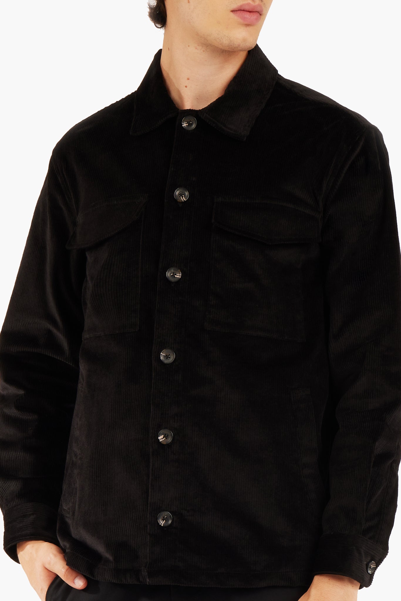 Overshirt con doppia tasca