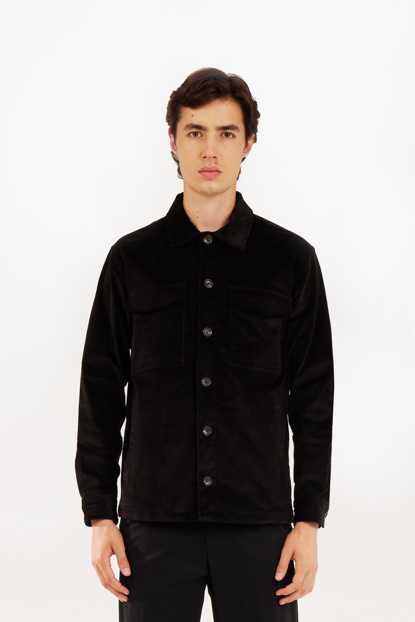 Overshirt con doppia tasca