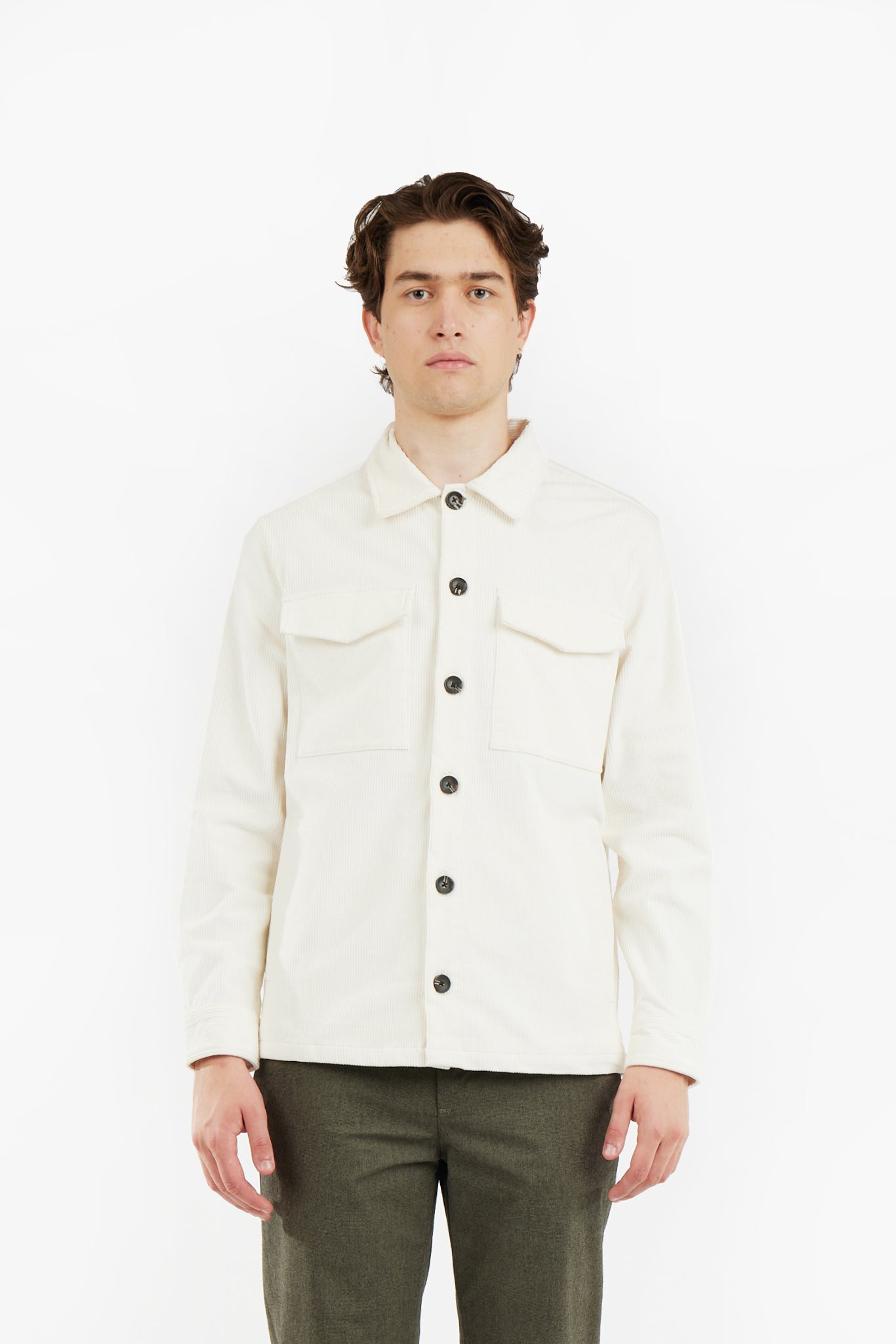 Overshirt con doppia tasca