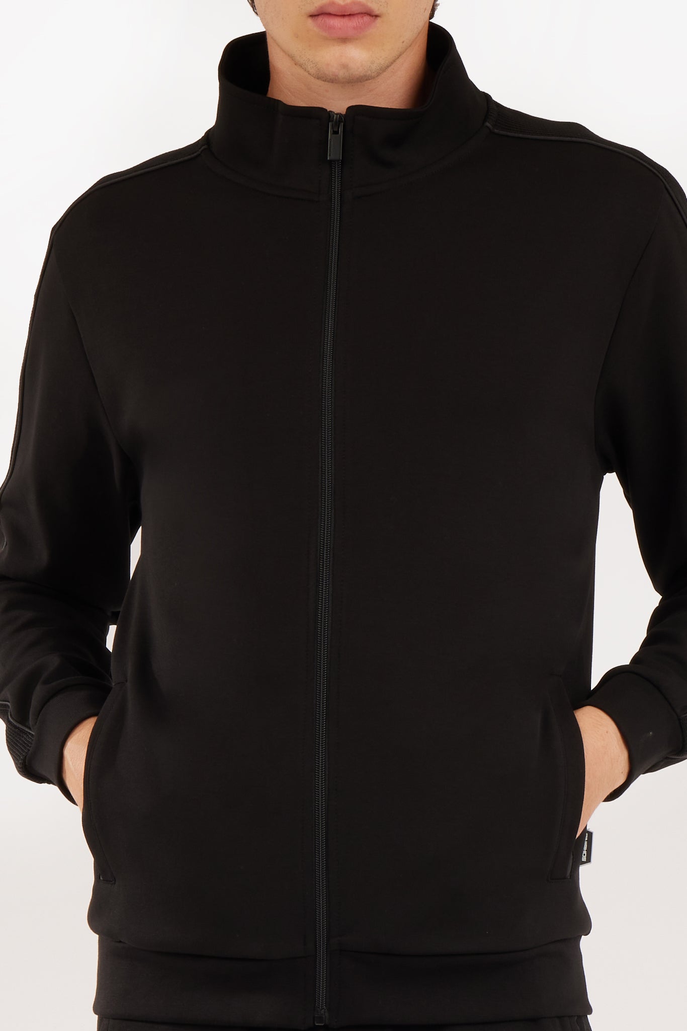 Felpa zip coordinata