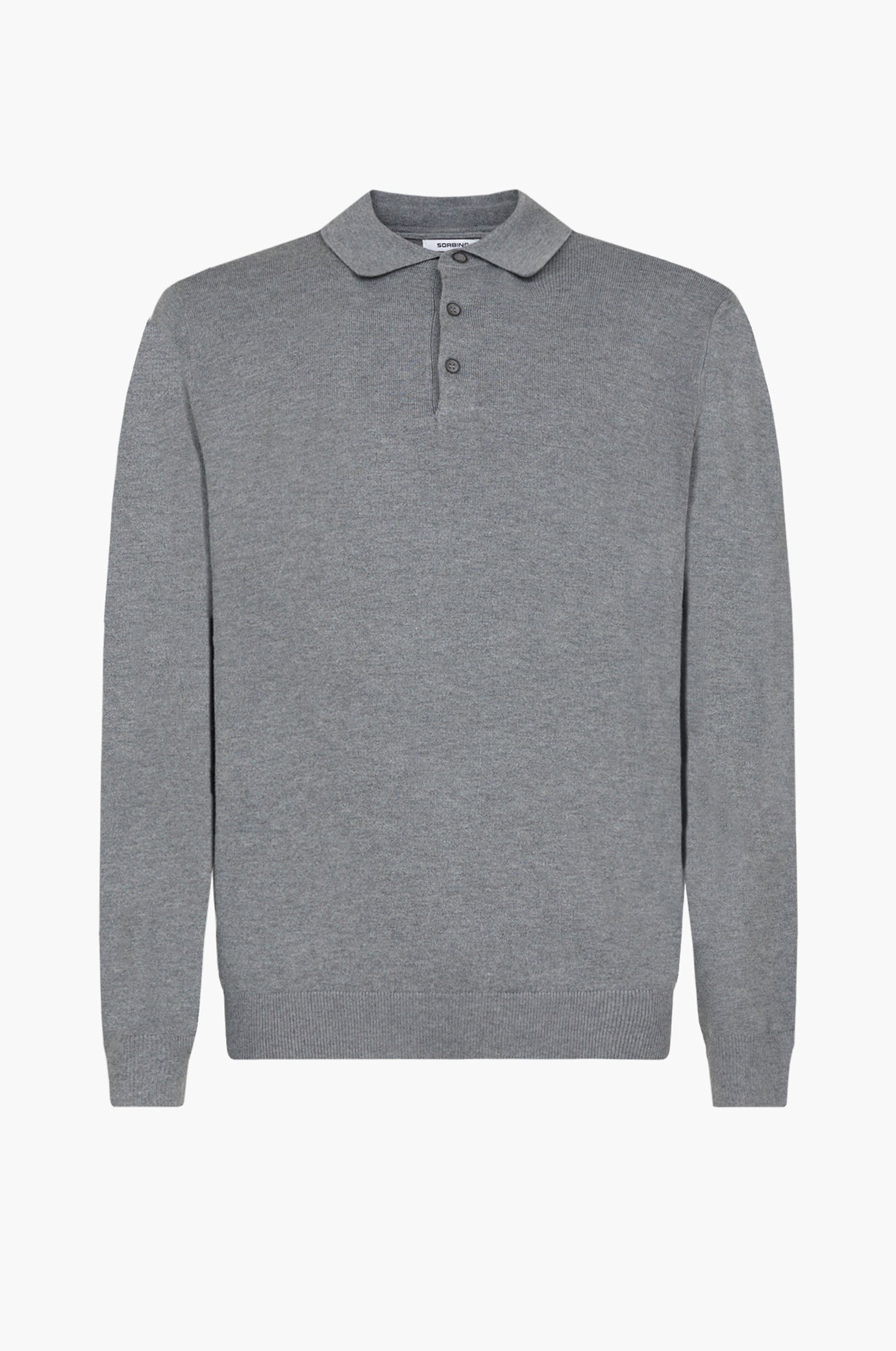 Polo in maglia misto lana