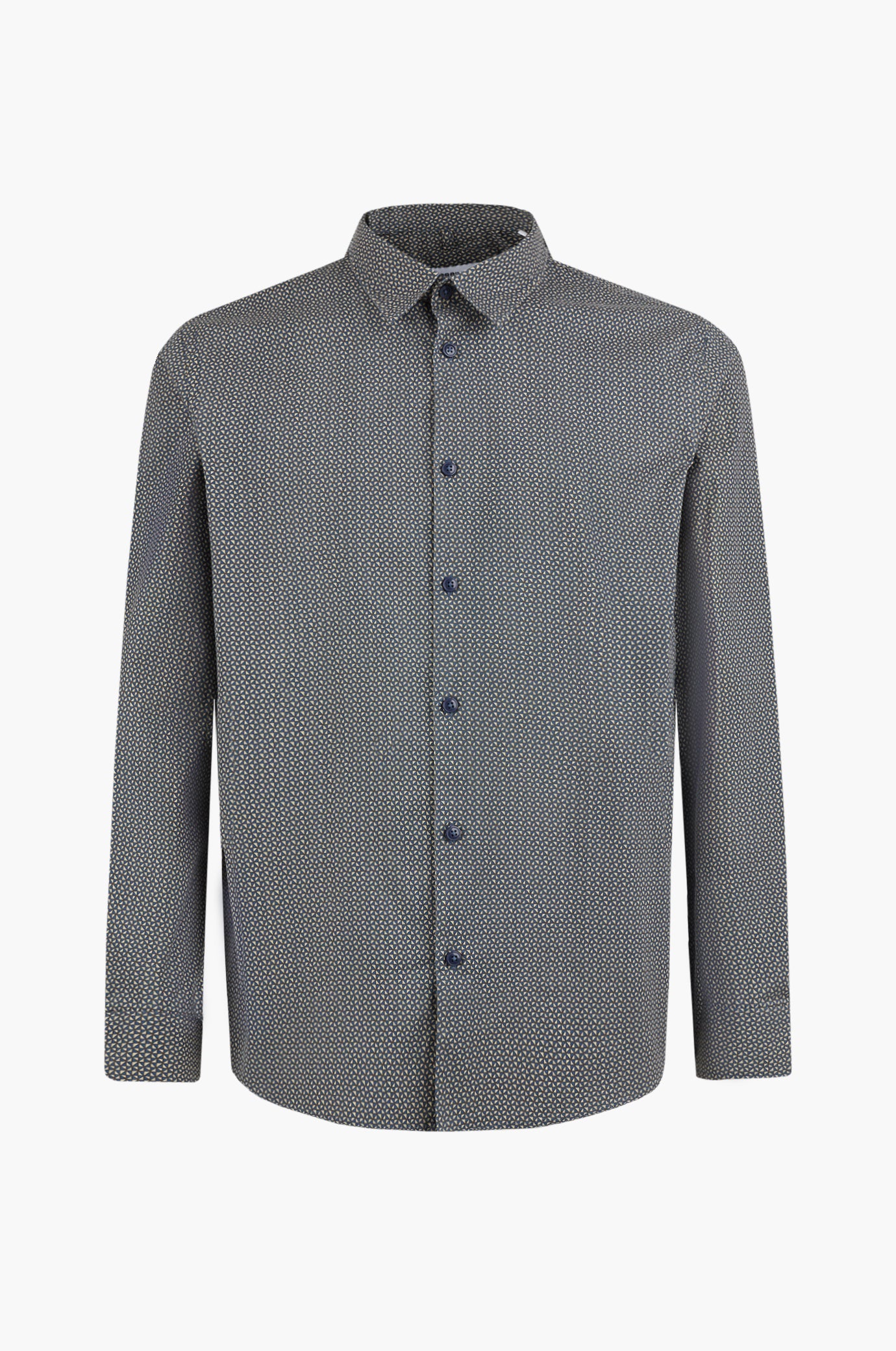 Camicia regular fit microfantasia