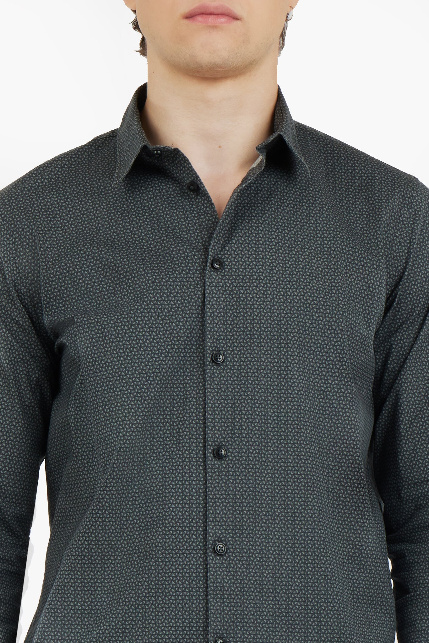 Camicia regular fit microfantasia