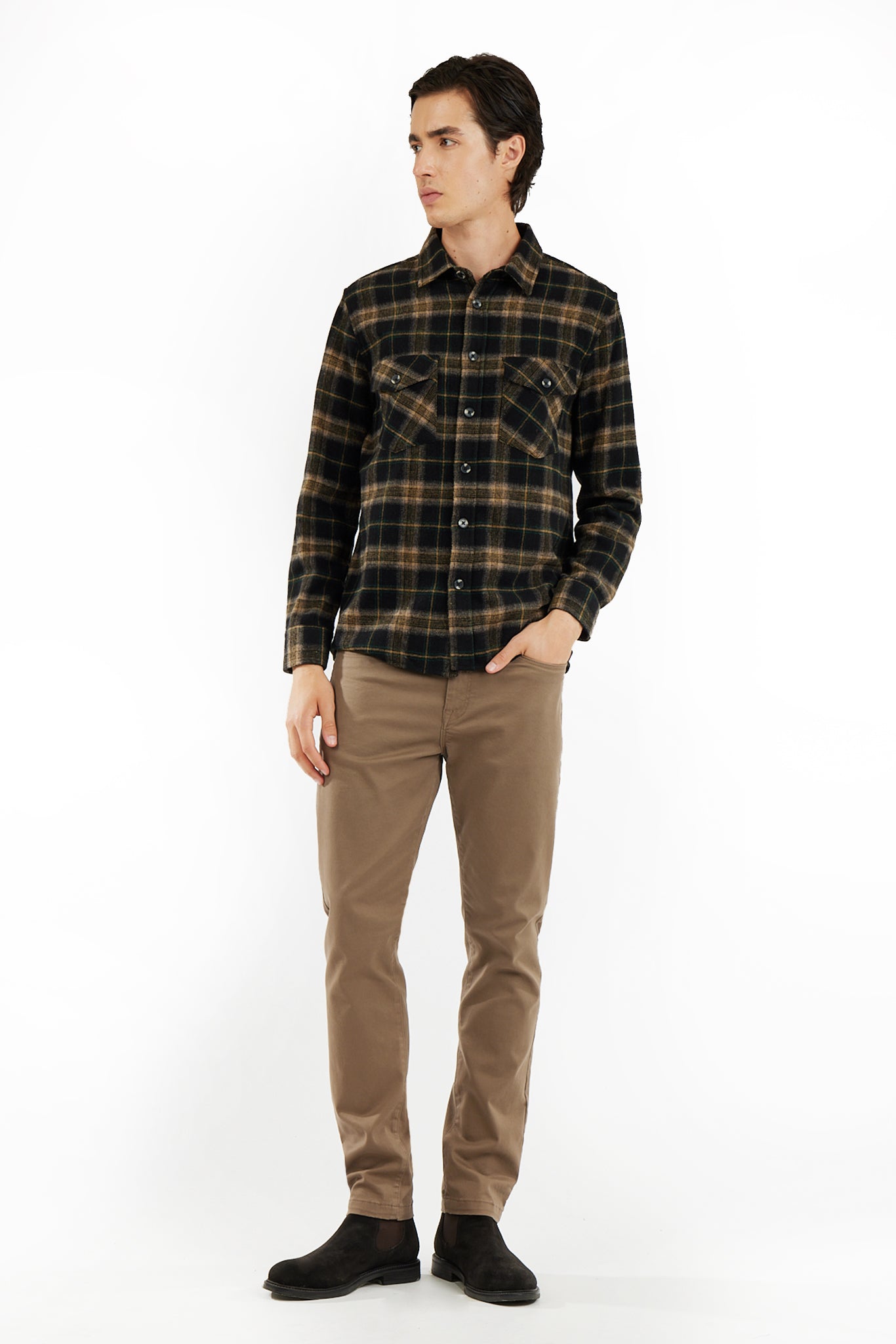 Overshirt a quadri