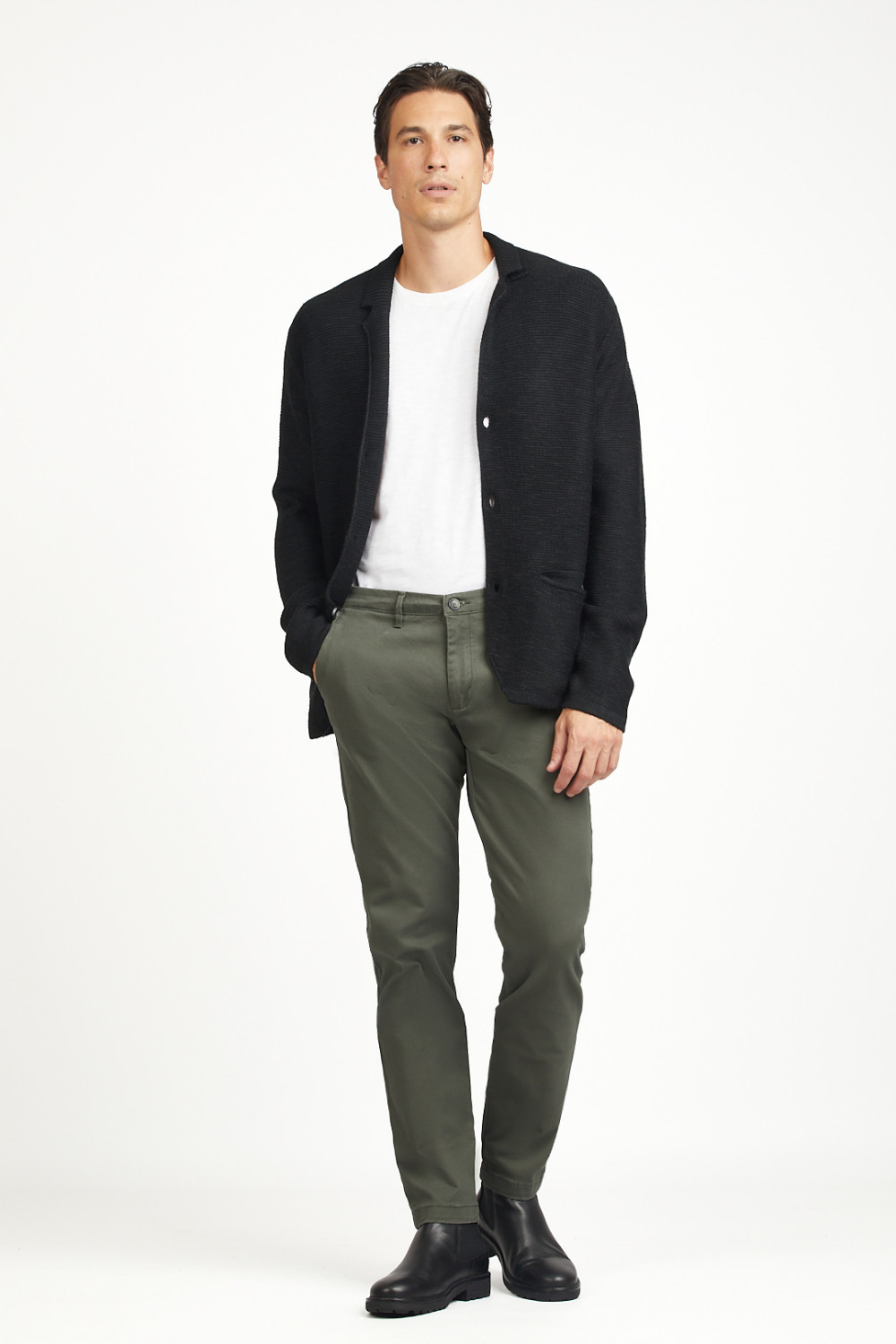 Pantaloni chinos basic regular fit