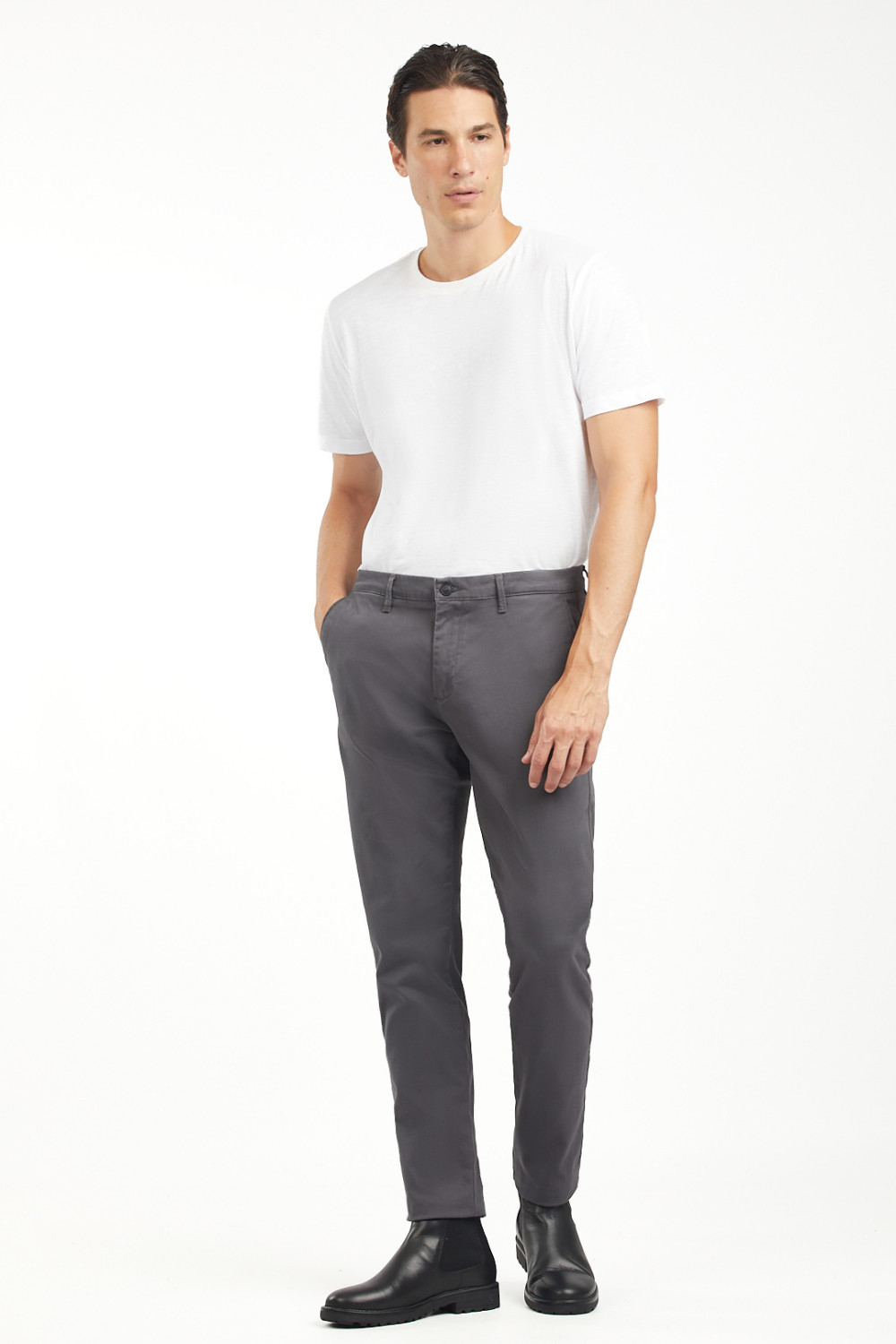 Pantaloni chinos basic regular fit