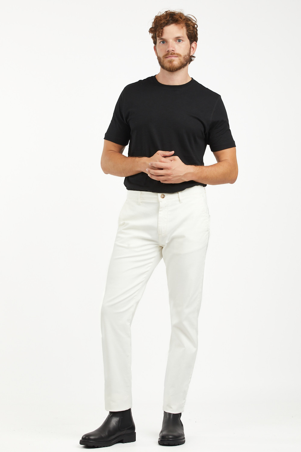 Pantaloni chinos basic regular fit