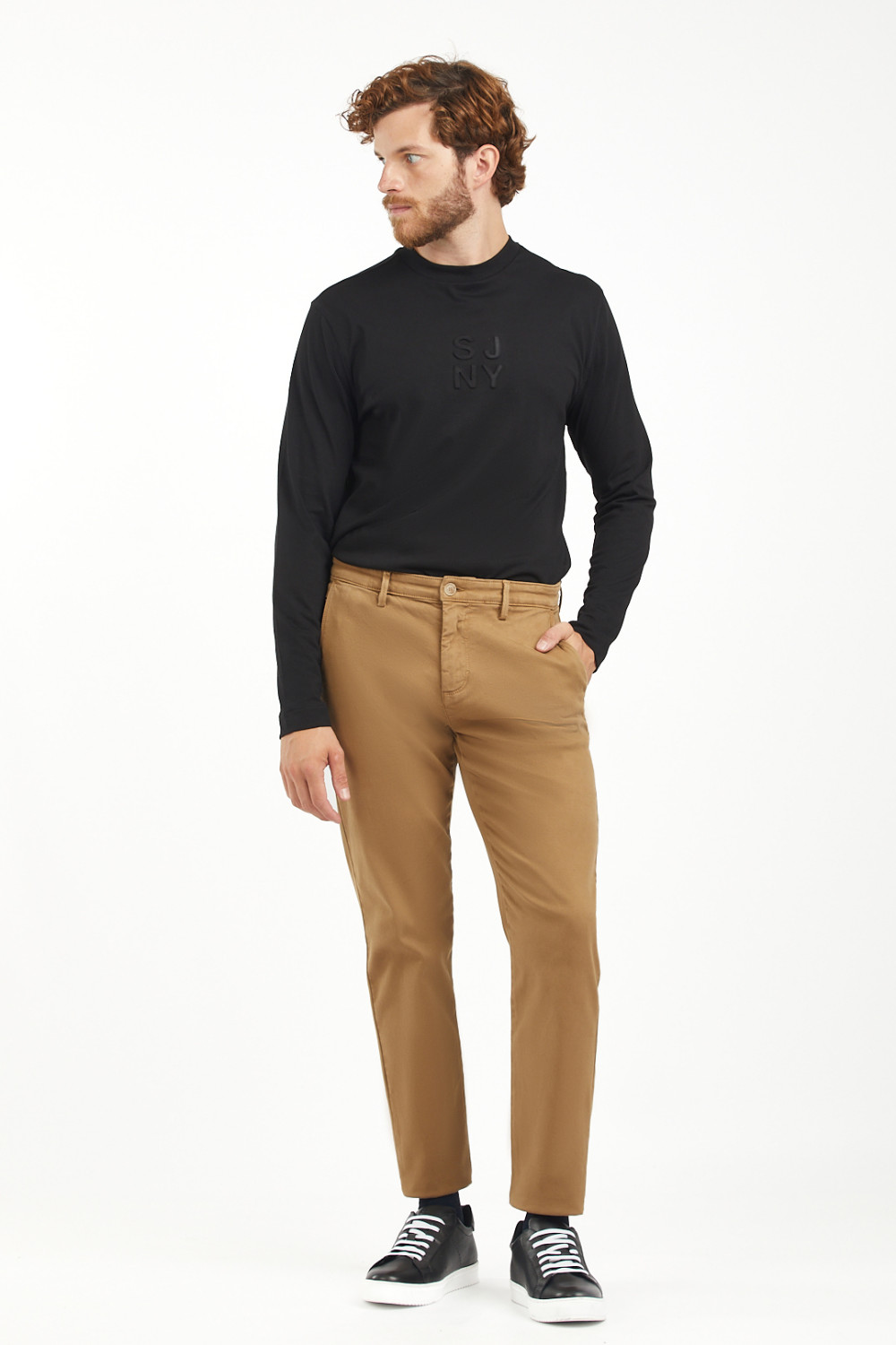 Pantaloni chinos slim fit armaturati