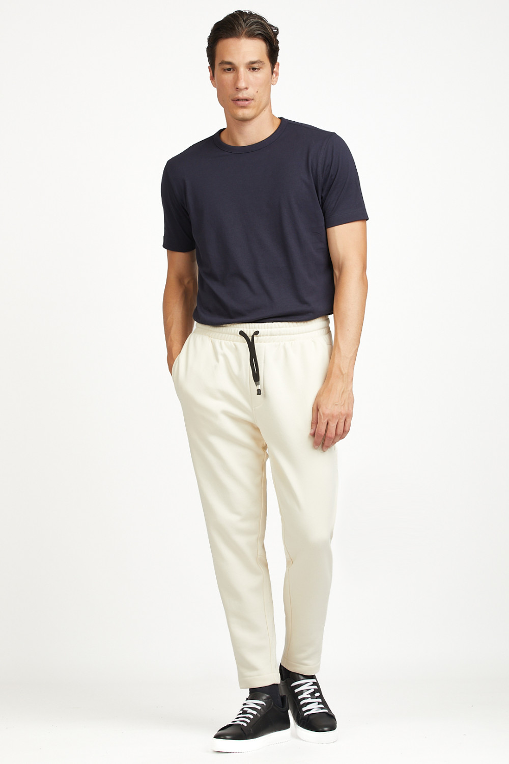 Pantaloni jogger con stampa rilievo