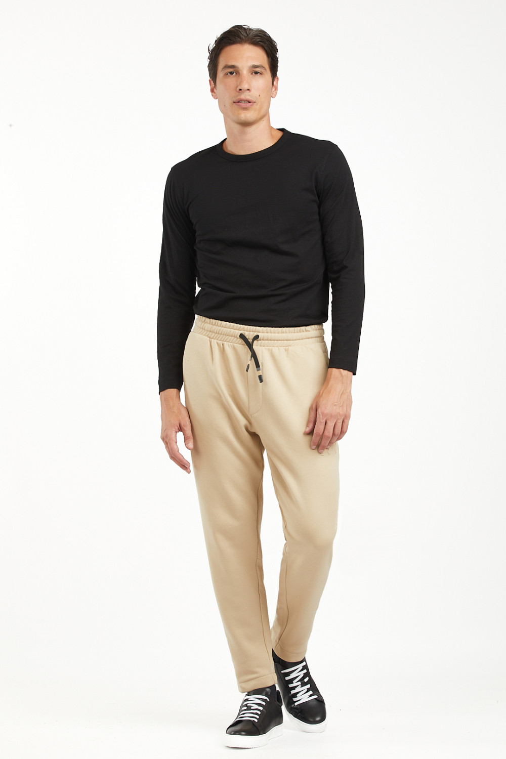 Pantaloni jogger con stampa rilievo