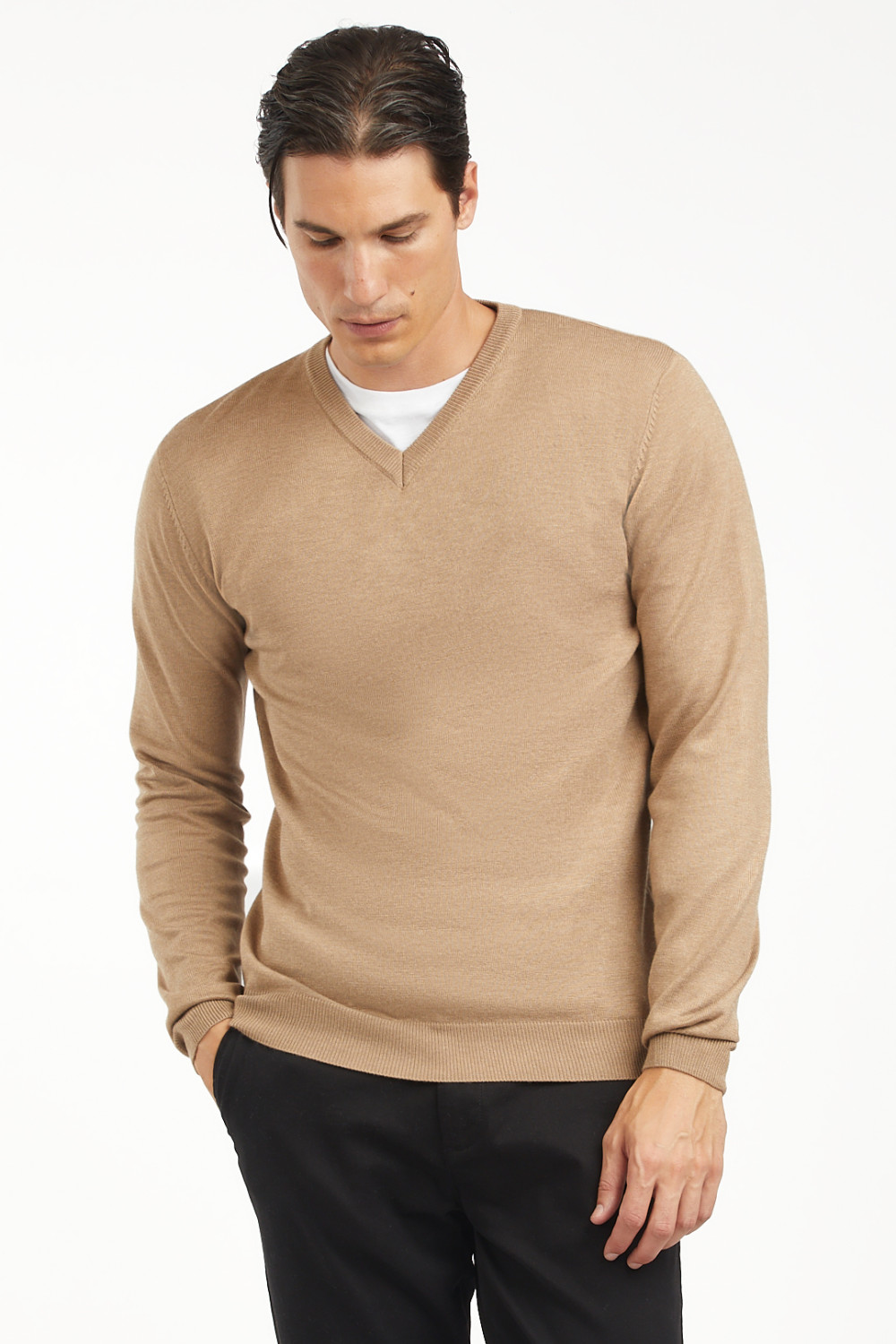 Maglia scollo a V basic