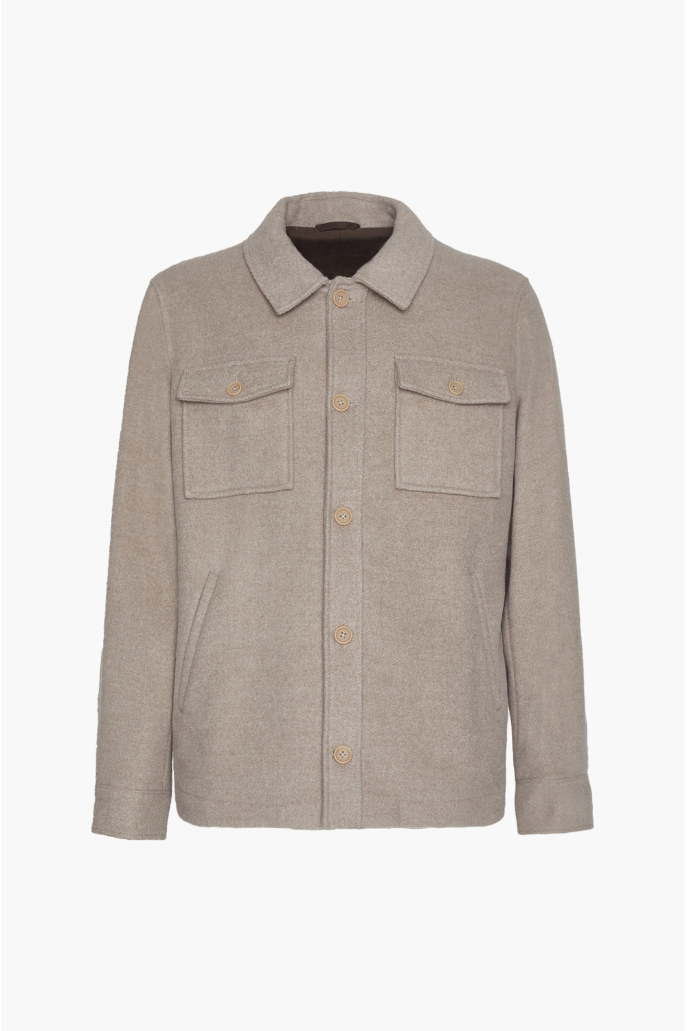 Overshirt imbottita con trama