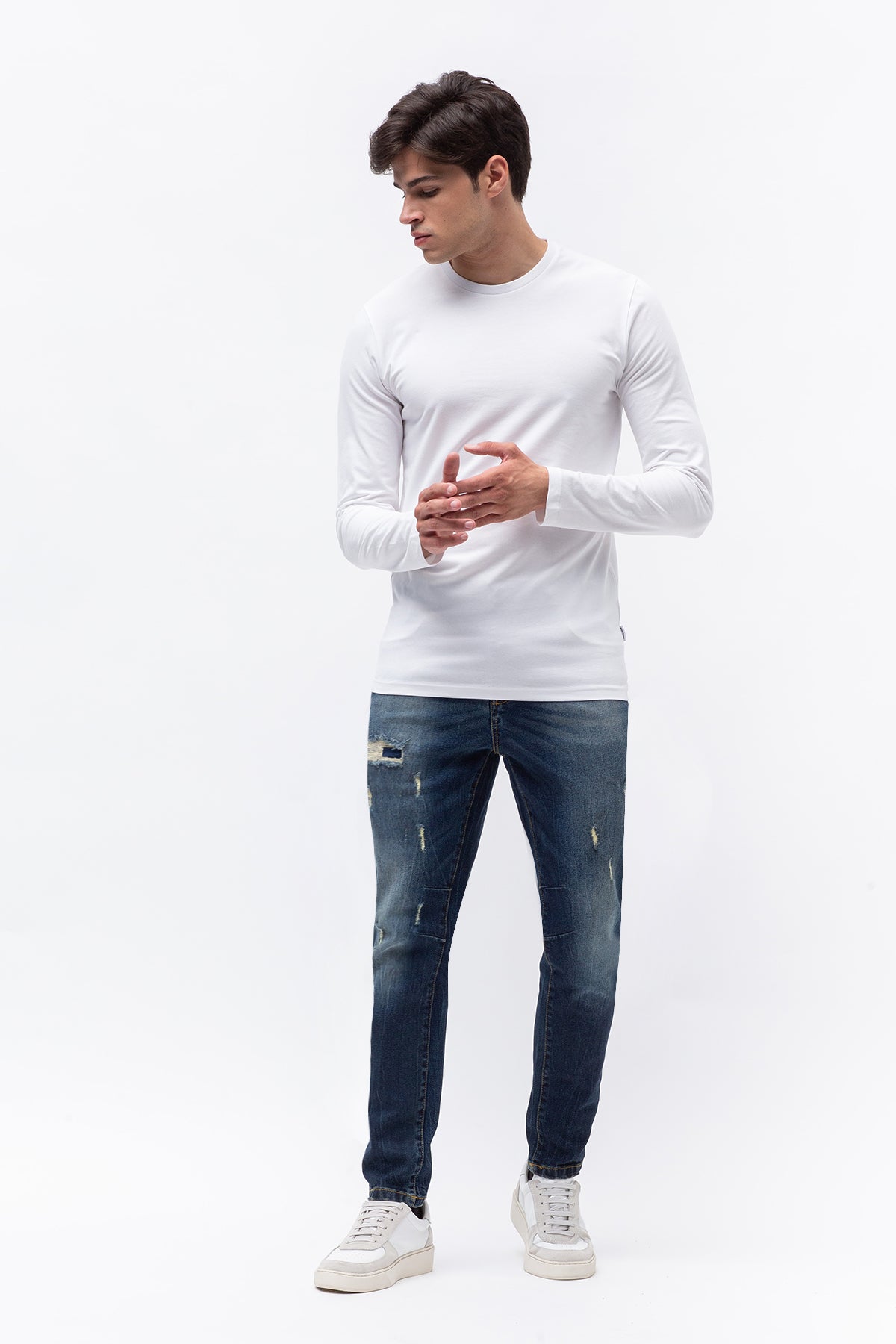 Maglia girocollo manica lunga