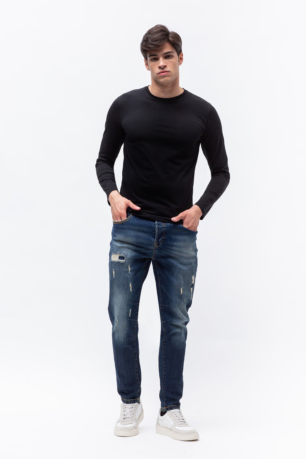 Maglia girocollo manica lunga