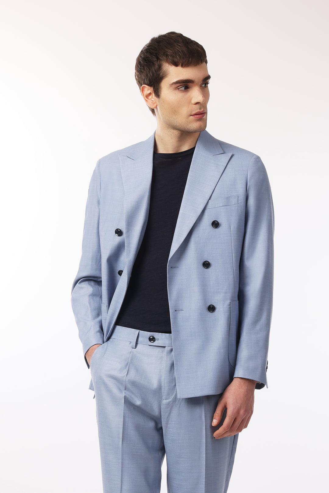 Abito doppio petto|Colore:Azzurro