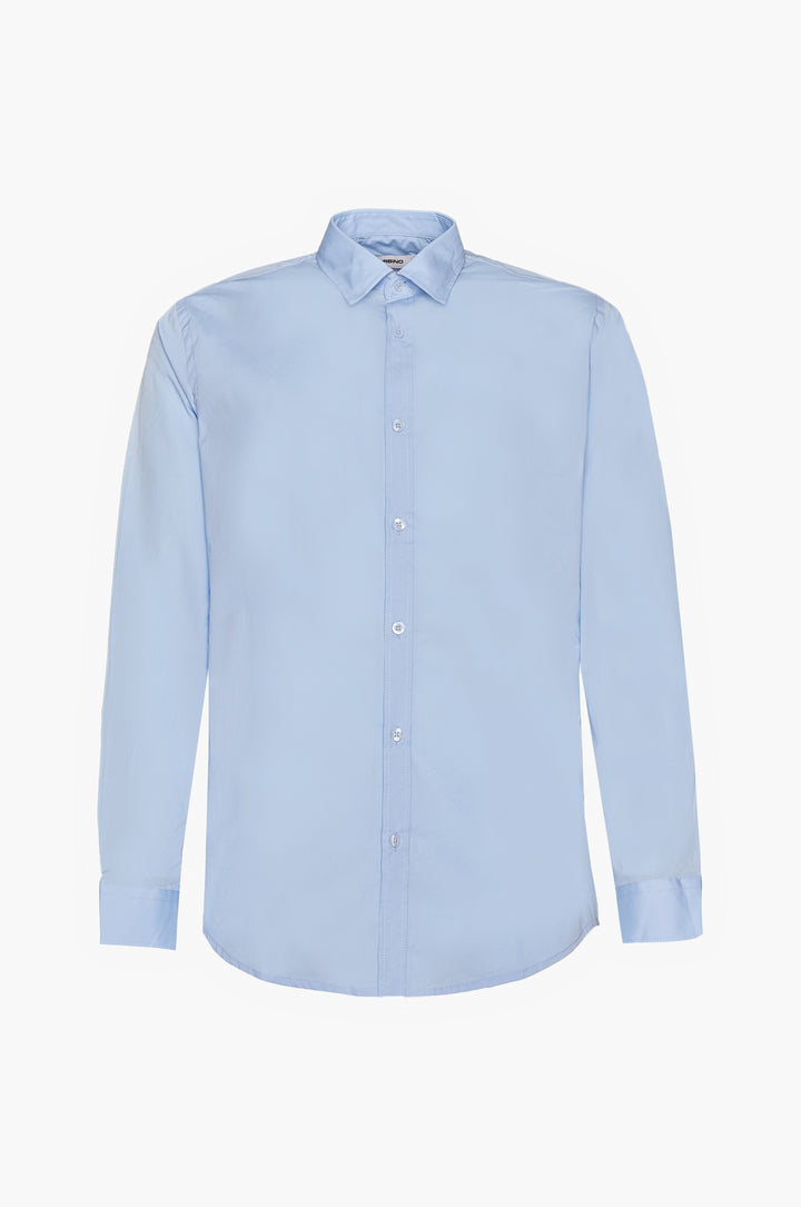 Camicia slim fit basic|Colore:Celeste
