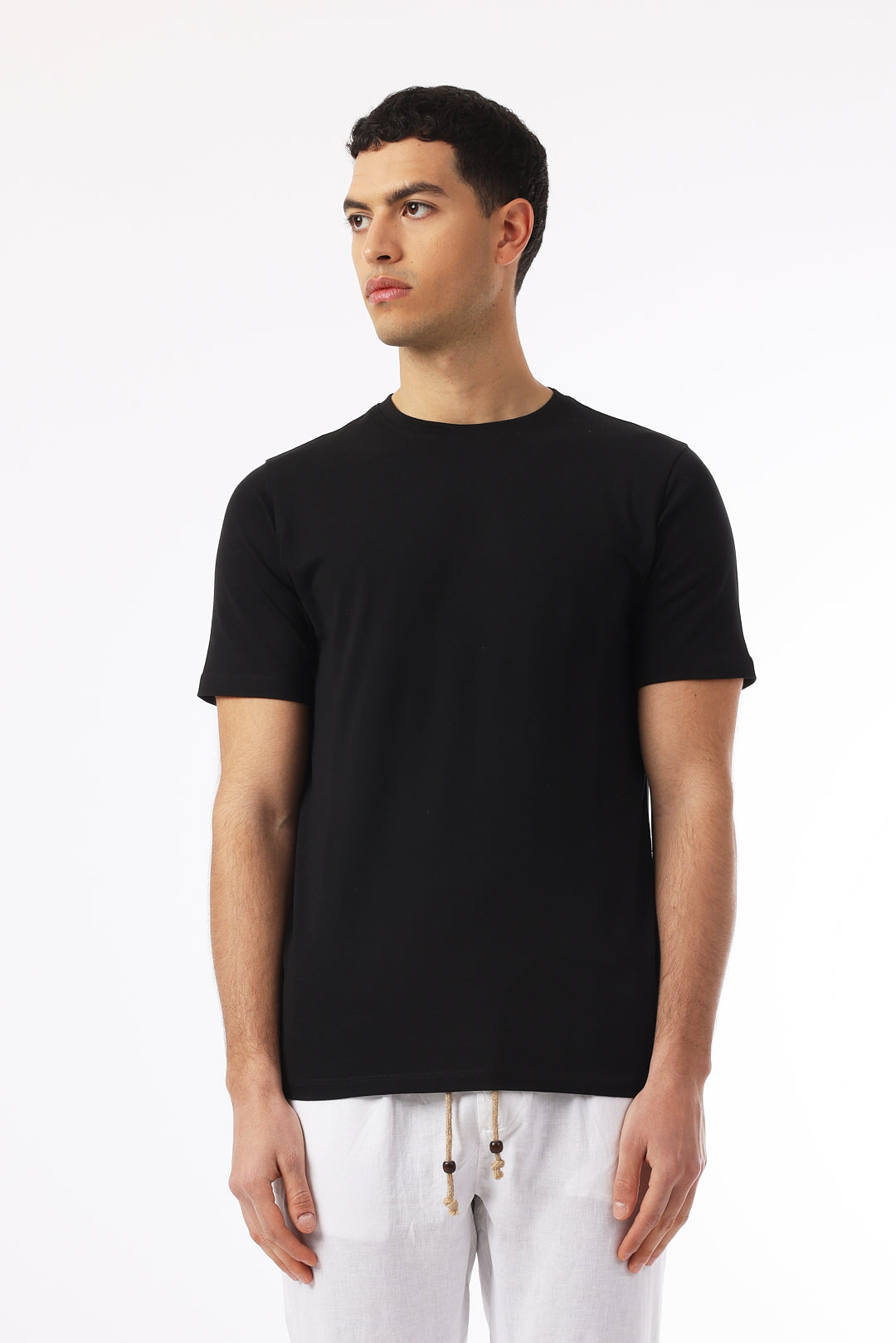 T-shirt basic bielastica|Colore:Nero