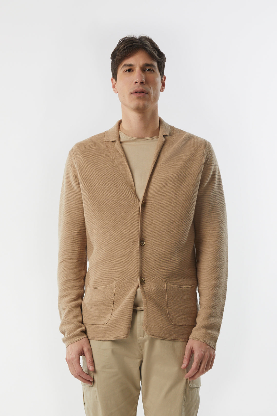 Giacca in maglia in cotone