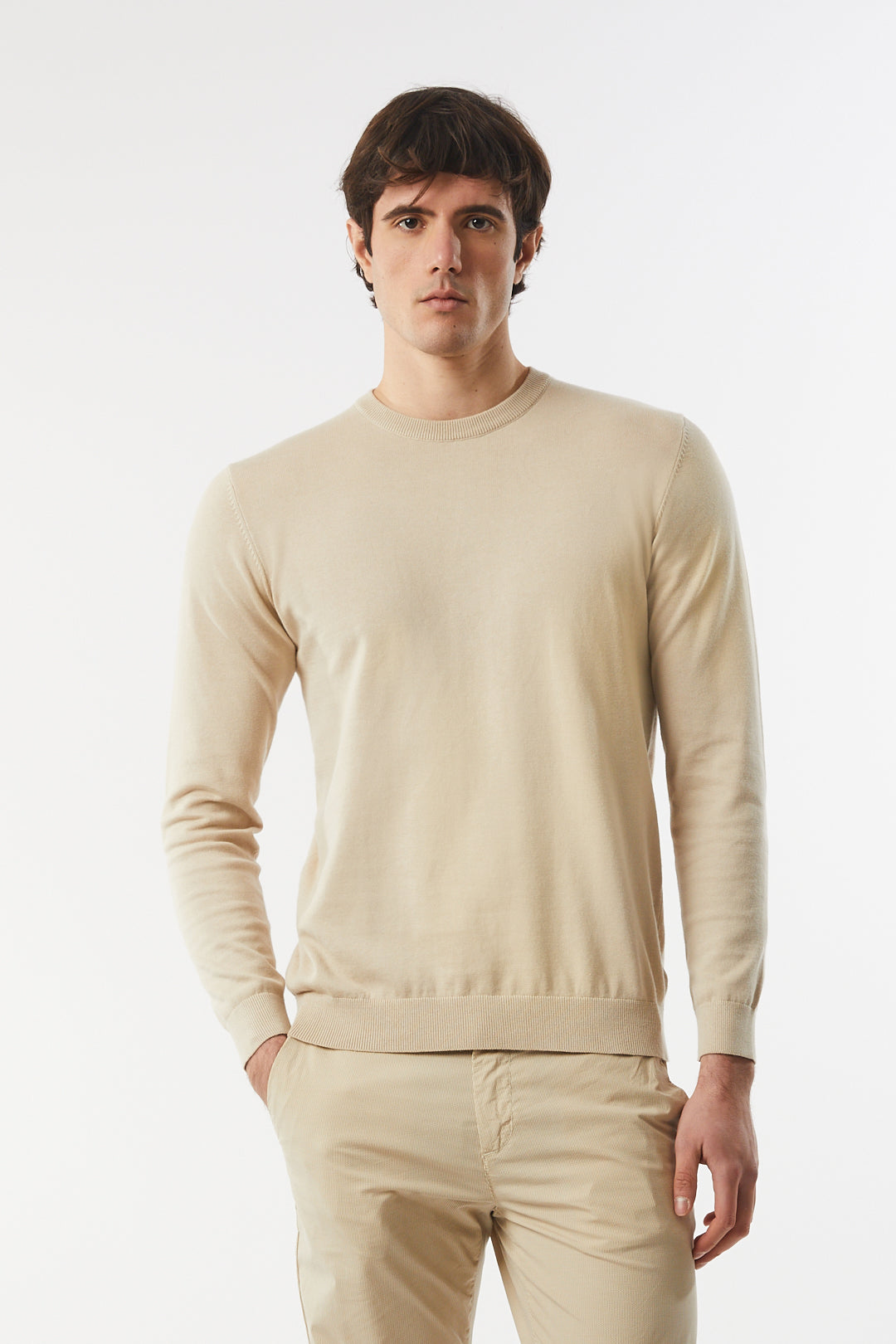 Pullover in cotone basic