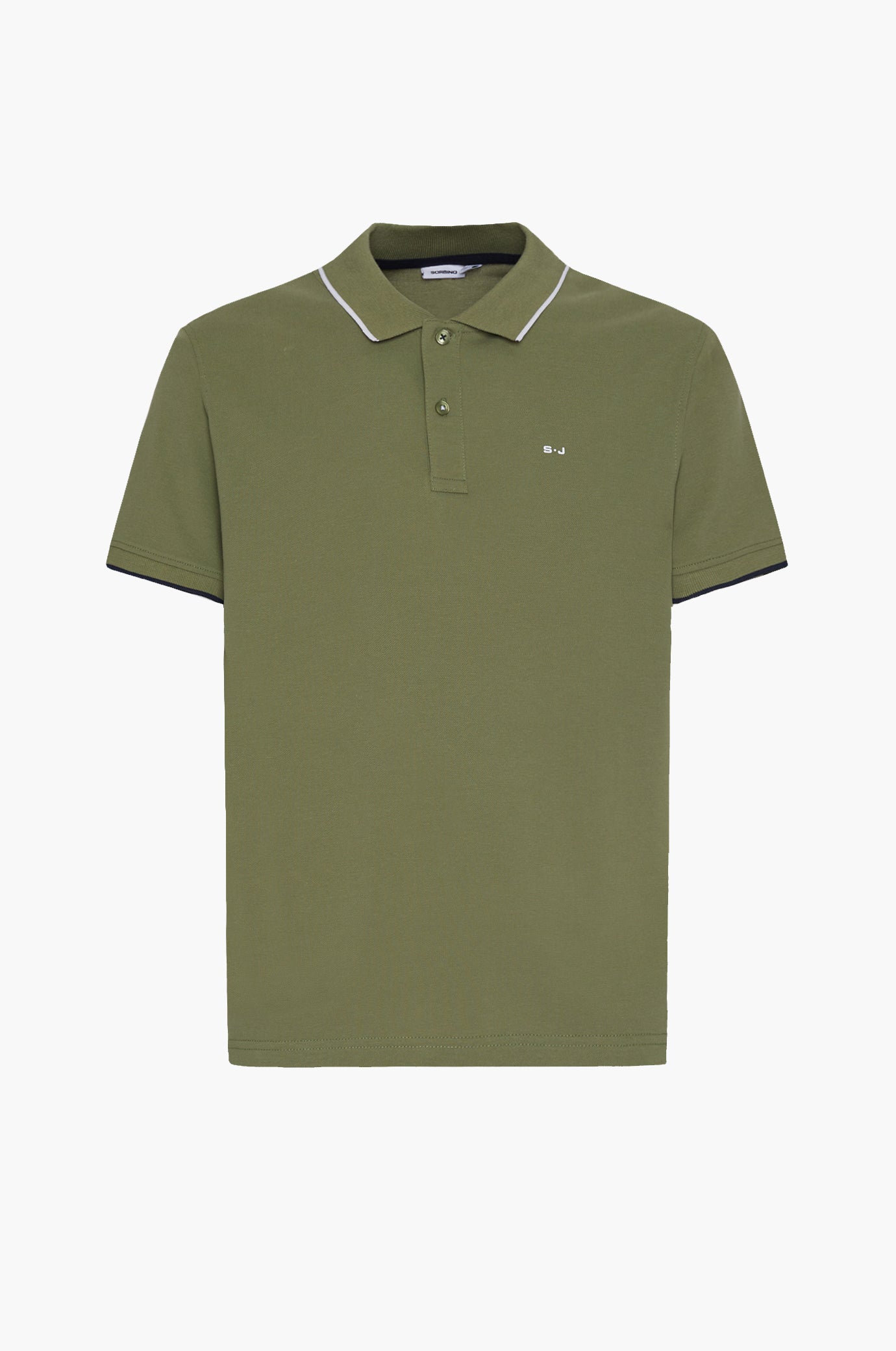 Polo con dettagli a contrasto