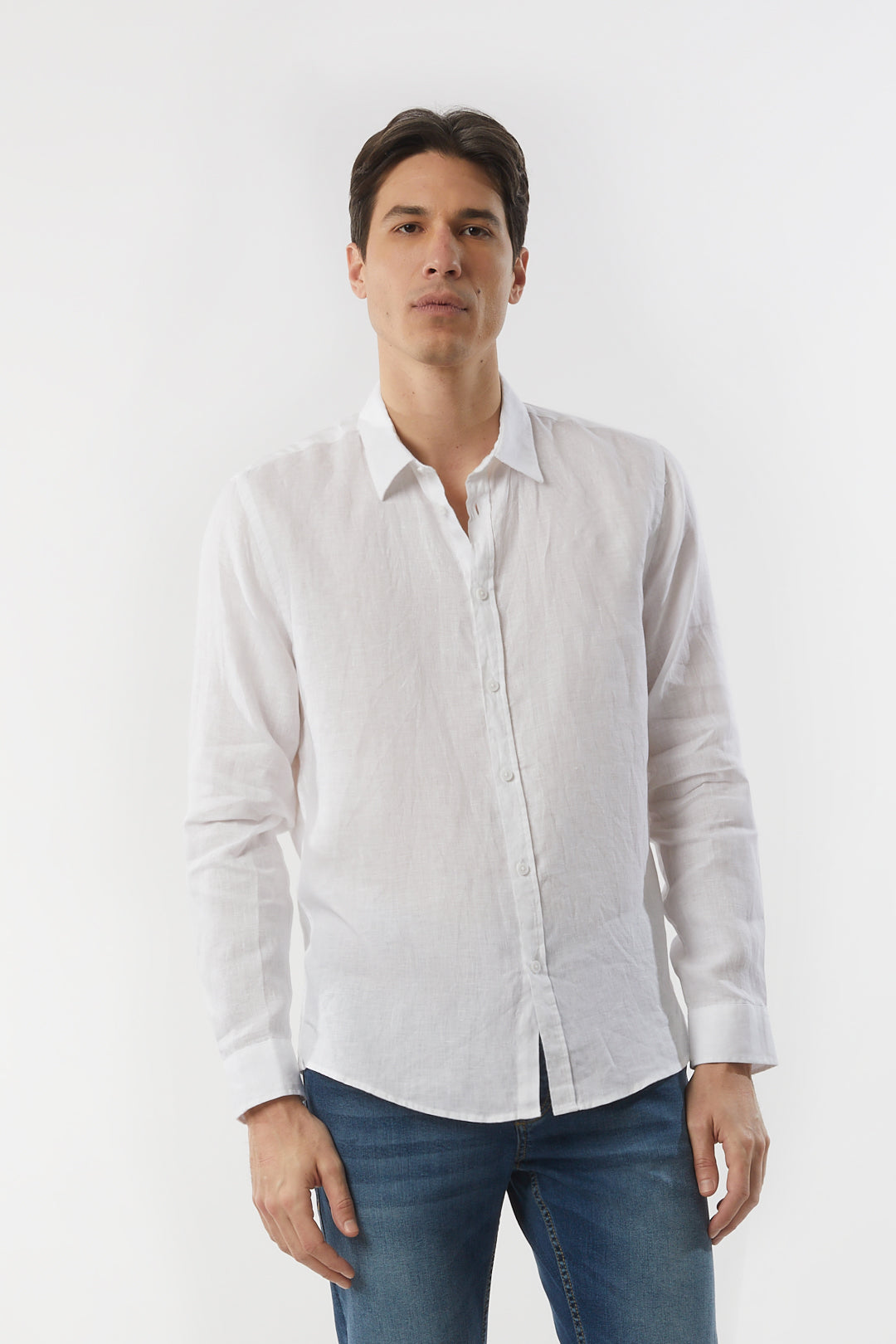 Camicia in lino basic