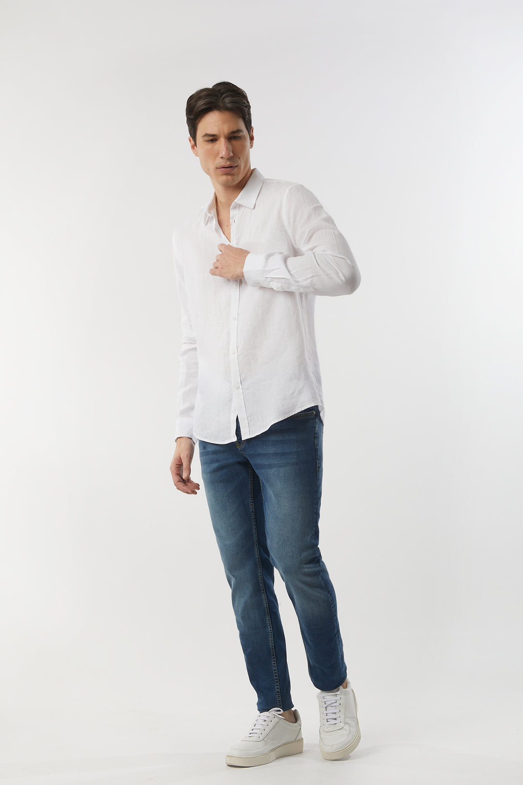 Camicia in lino basic