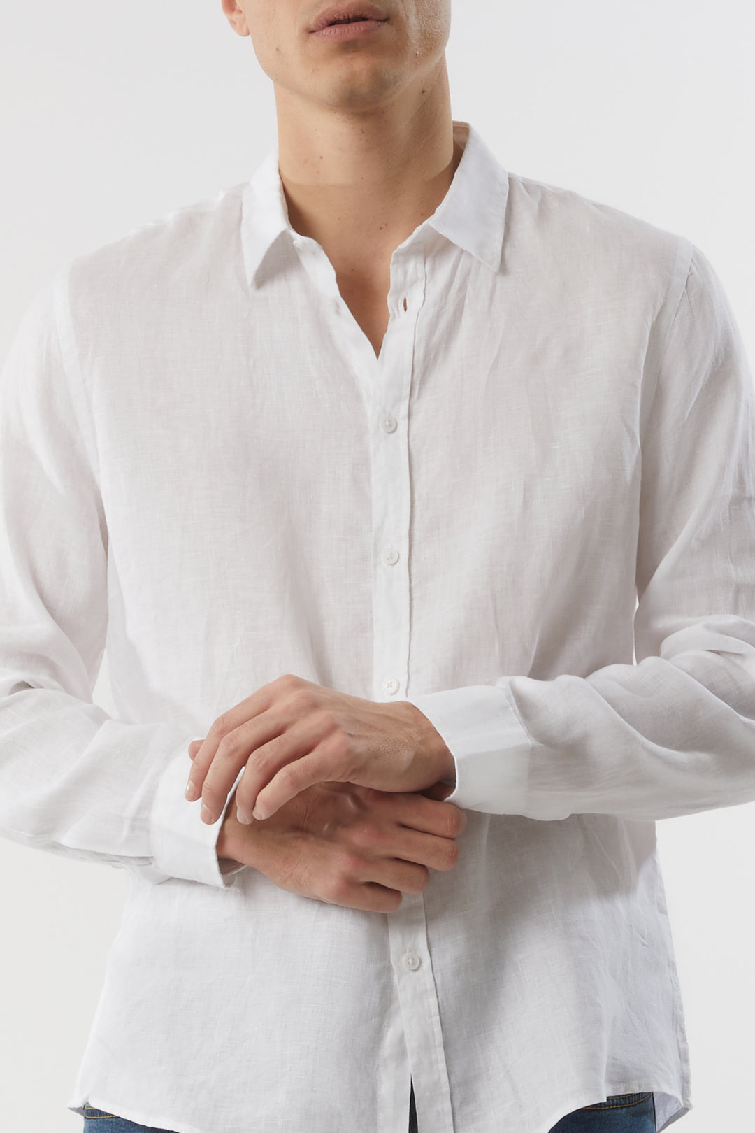 Camicia in lino basic