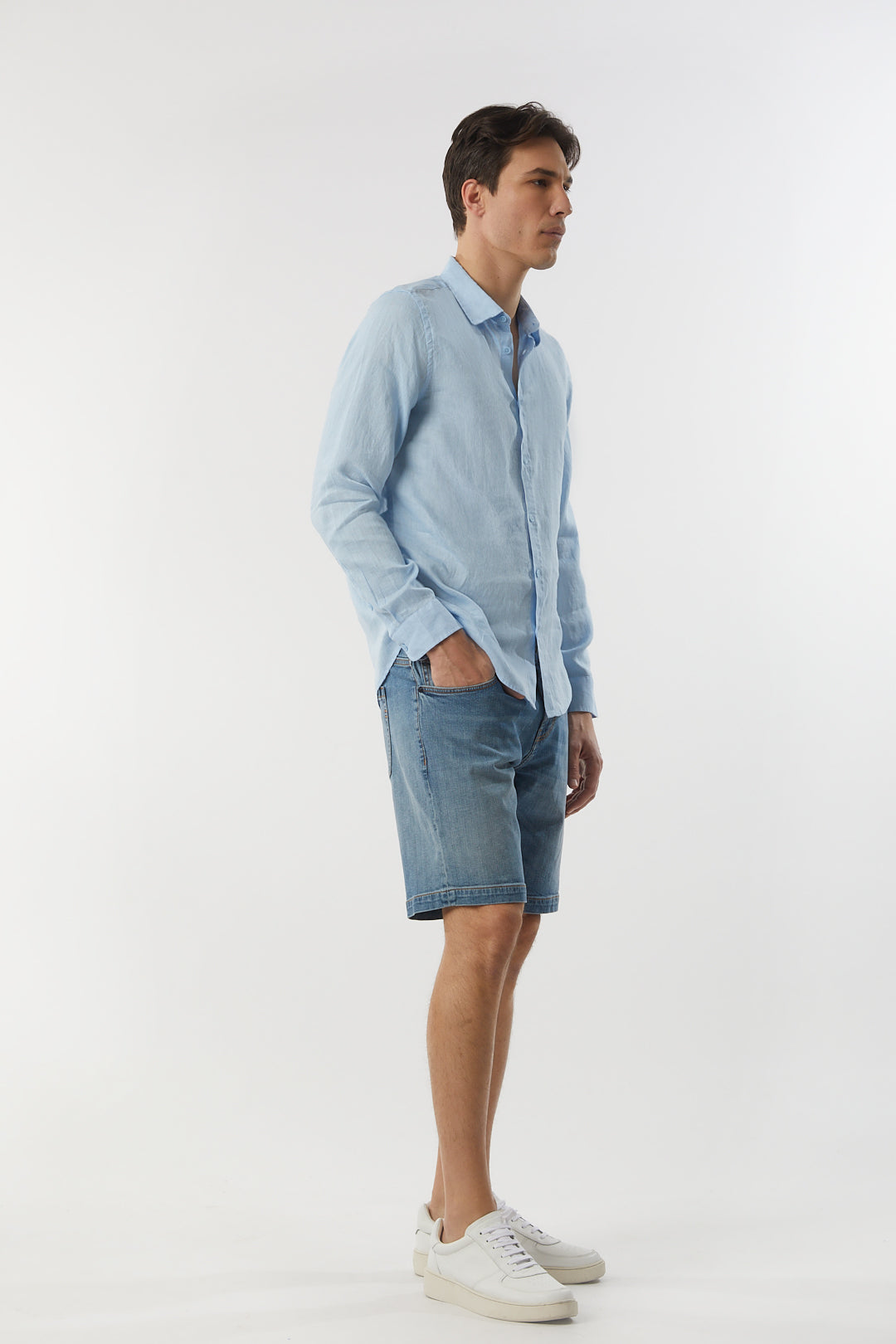 Camicia in lino basic