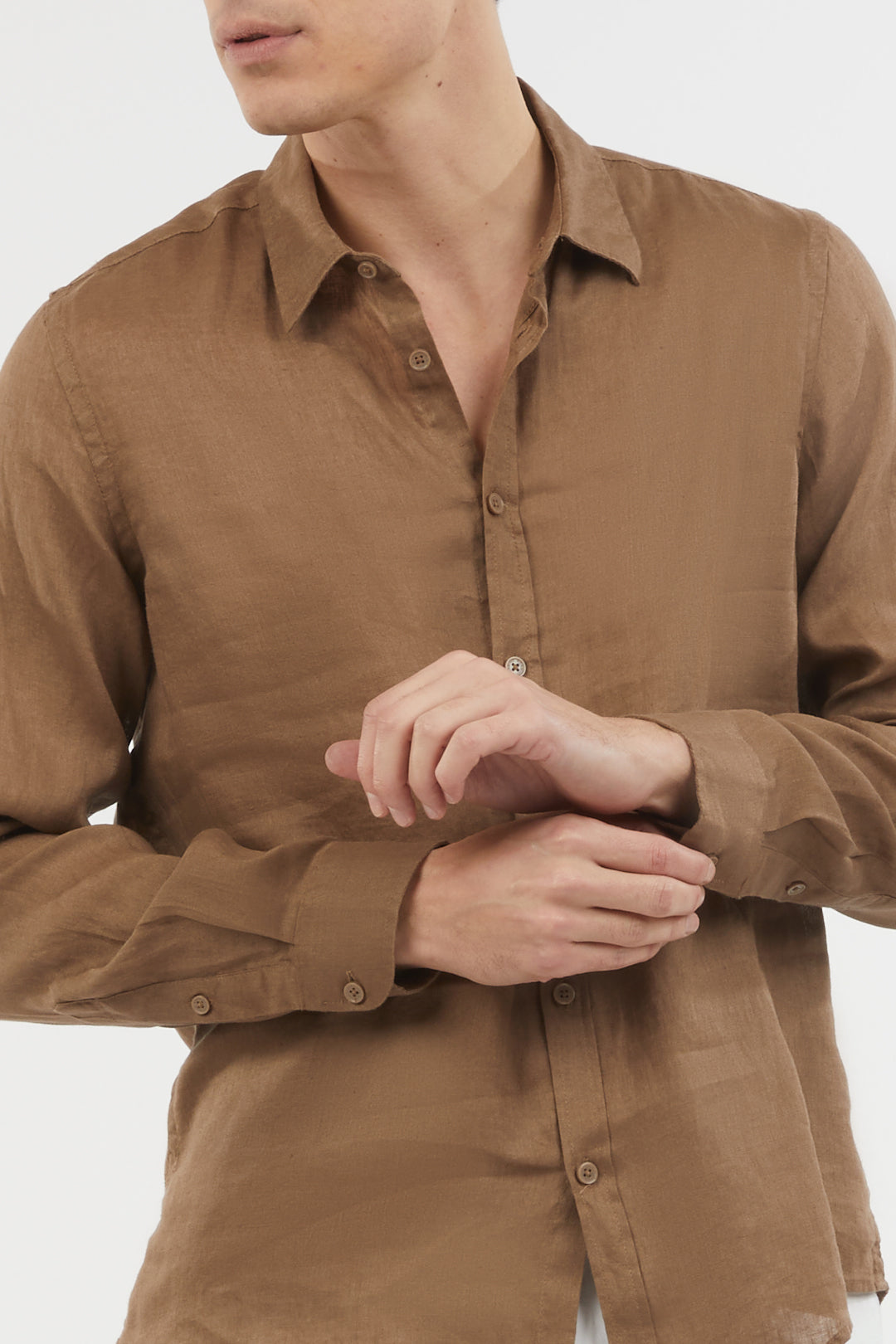 Camicia in lino basic