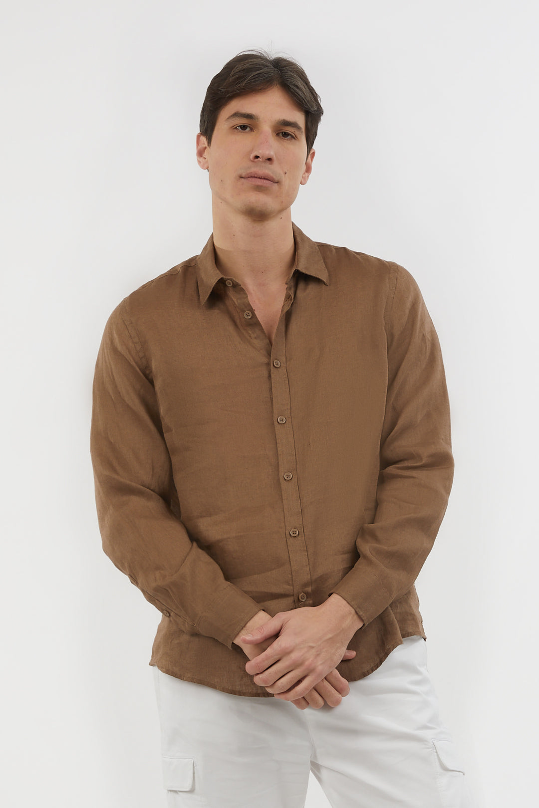 Camicia in lino basic