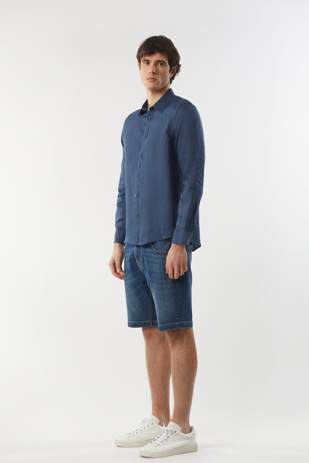 Camicia in lino basic