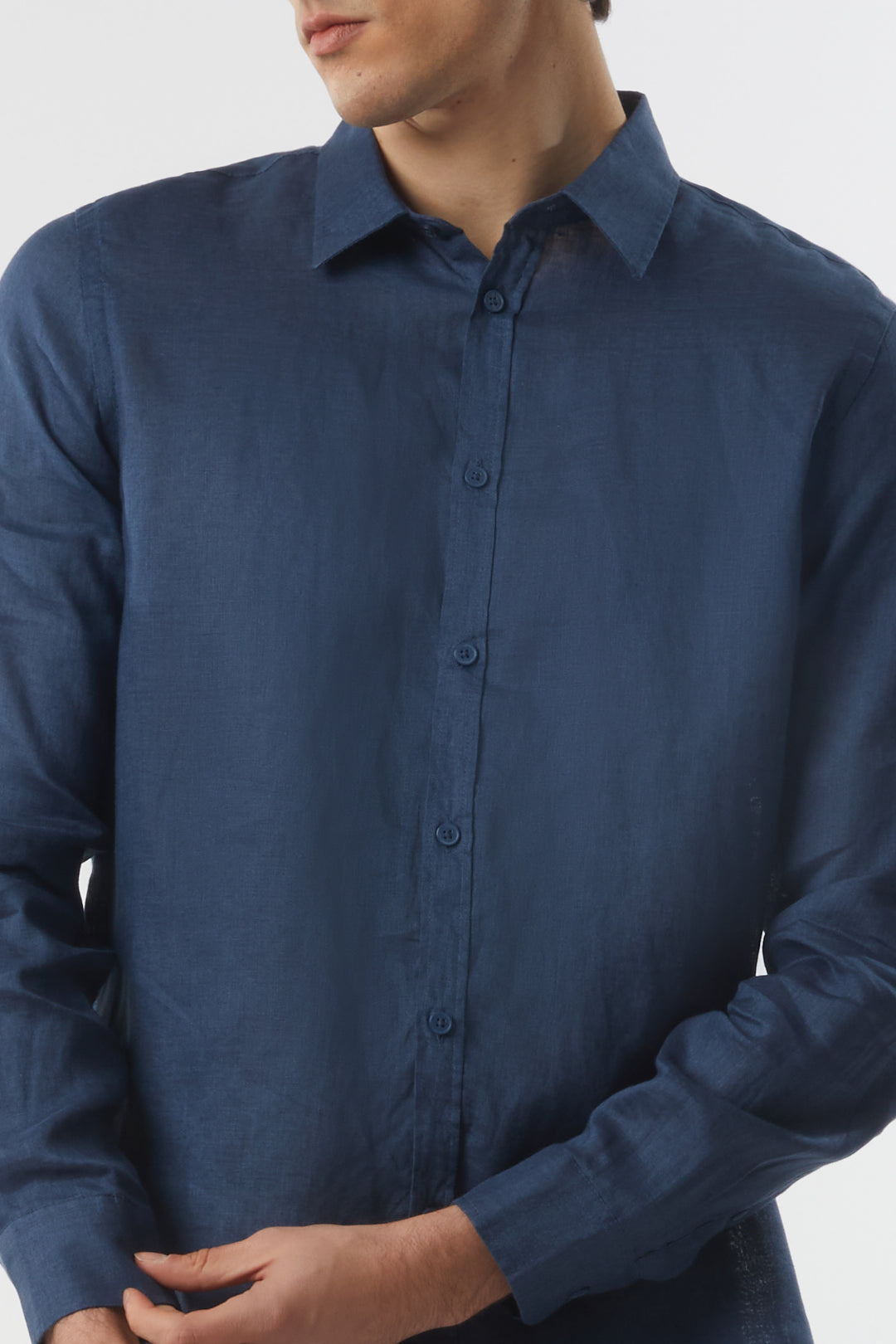 Camicia in lino basic