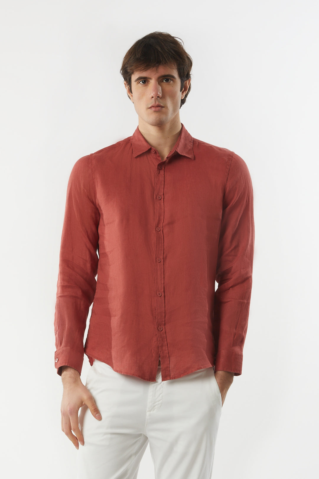 Camicia in lino basic