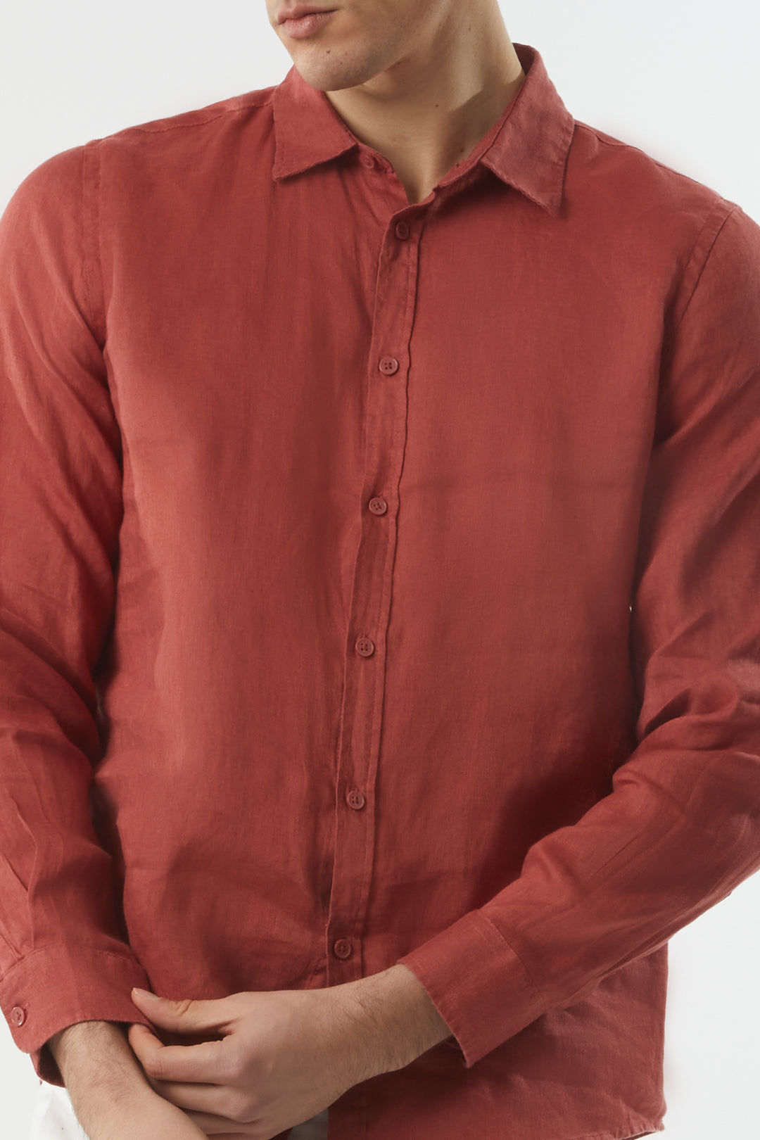 Camicia in lino basic