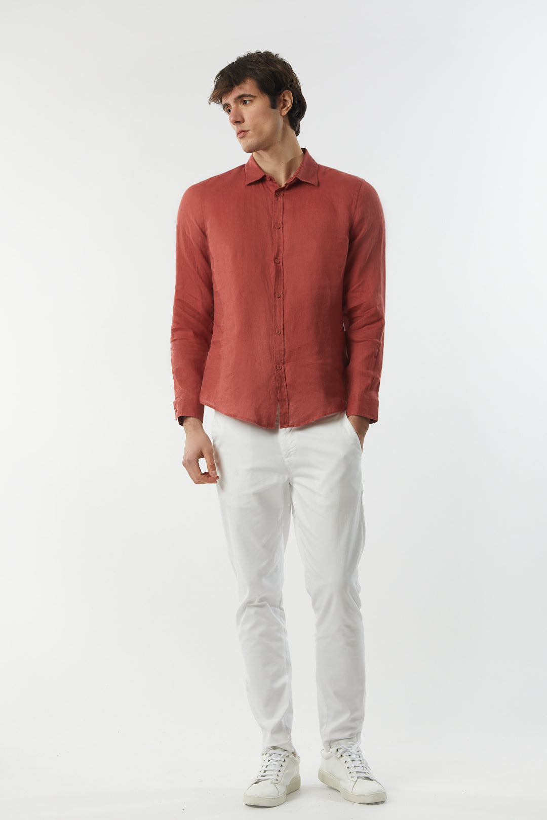 Camicia in lino basic
