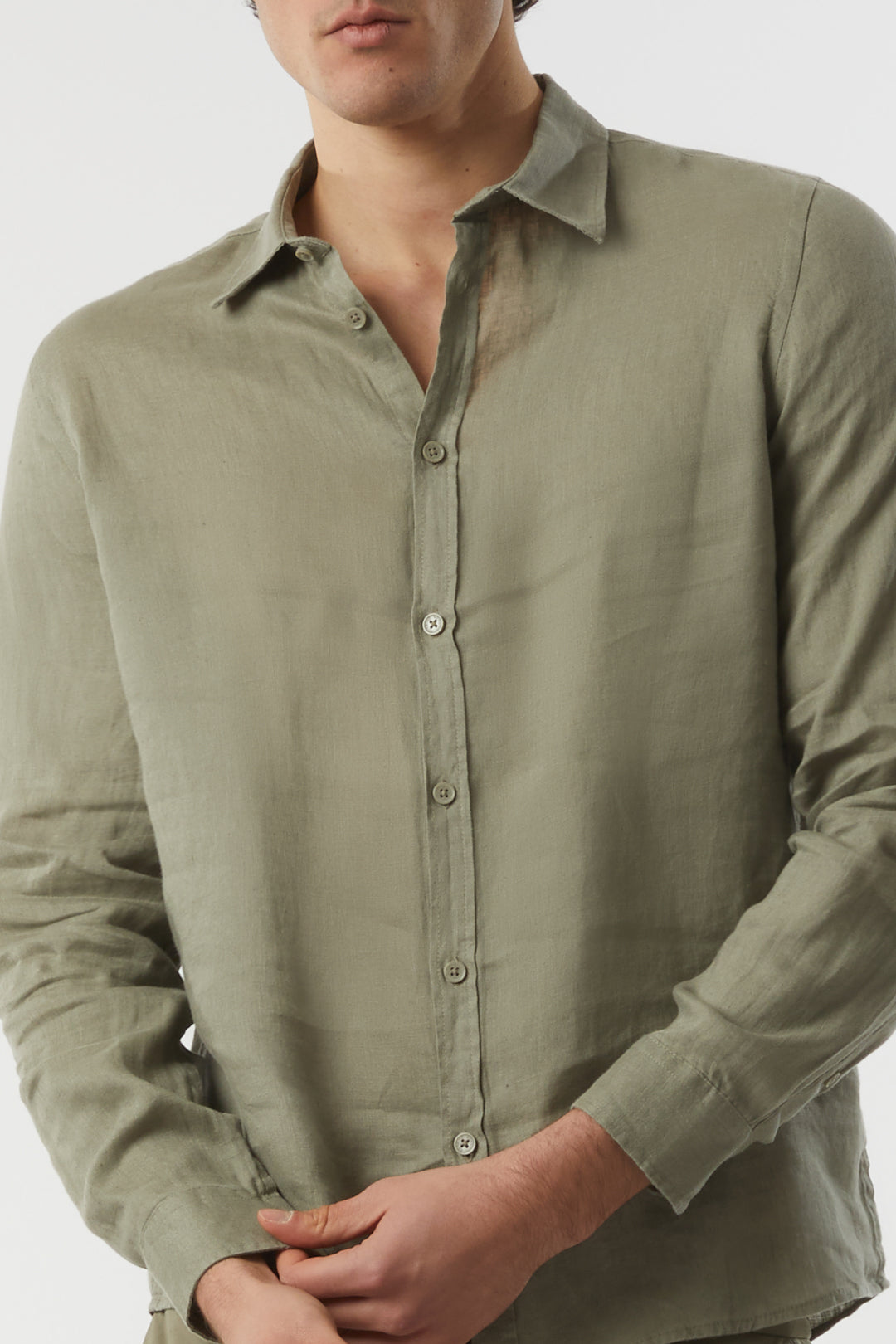 Camicia in lino basic