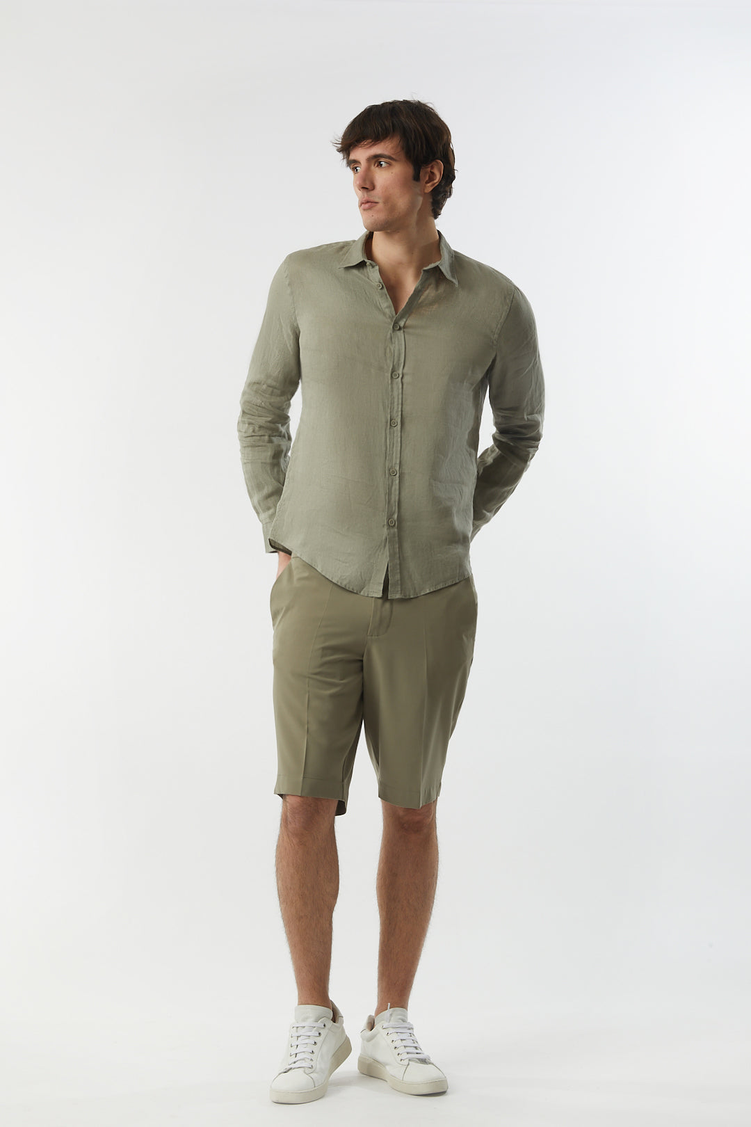 Camicia in lino basic
