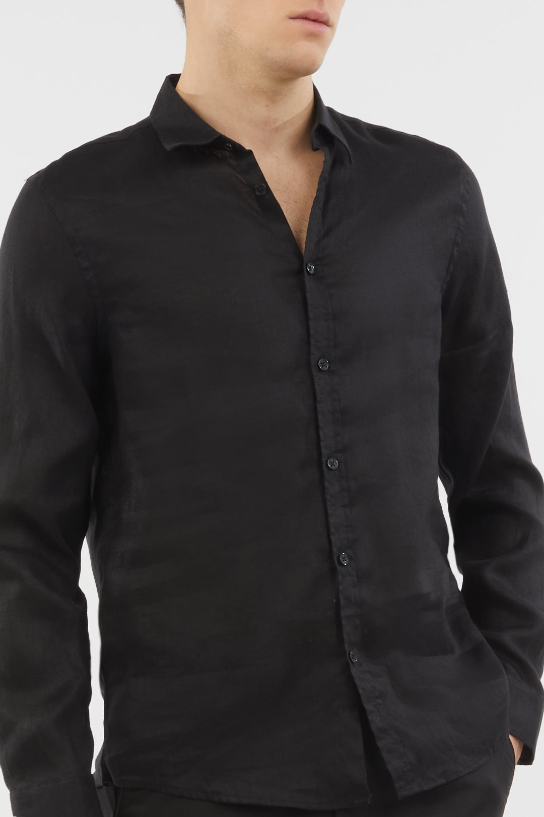 Camicia in lino basic