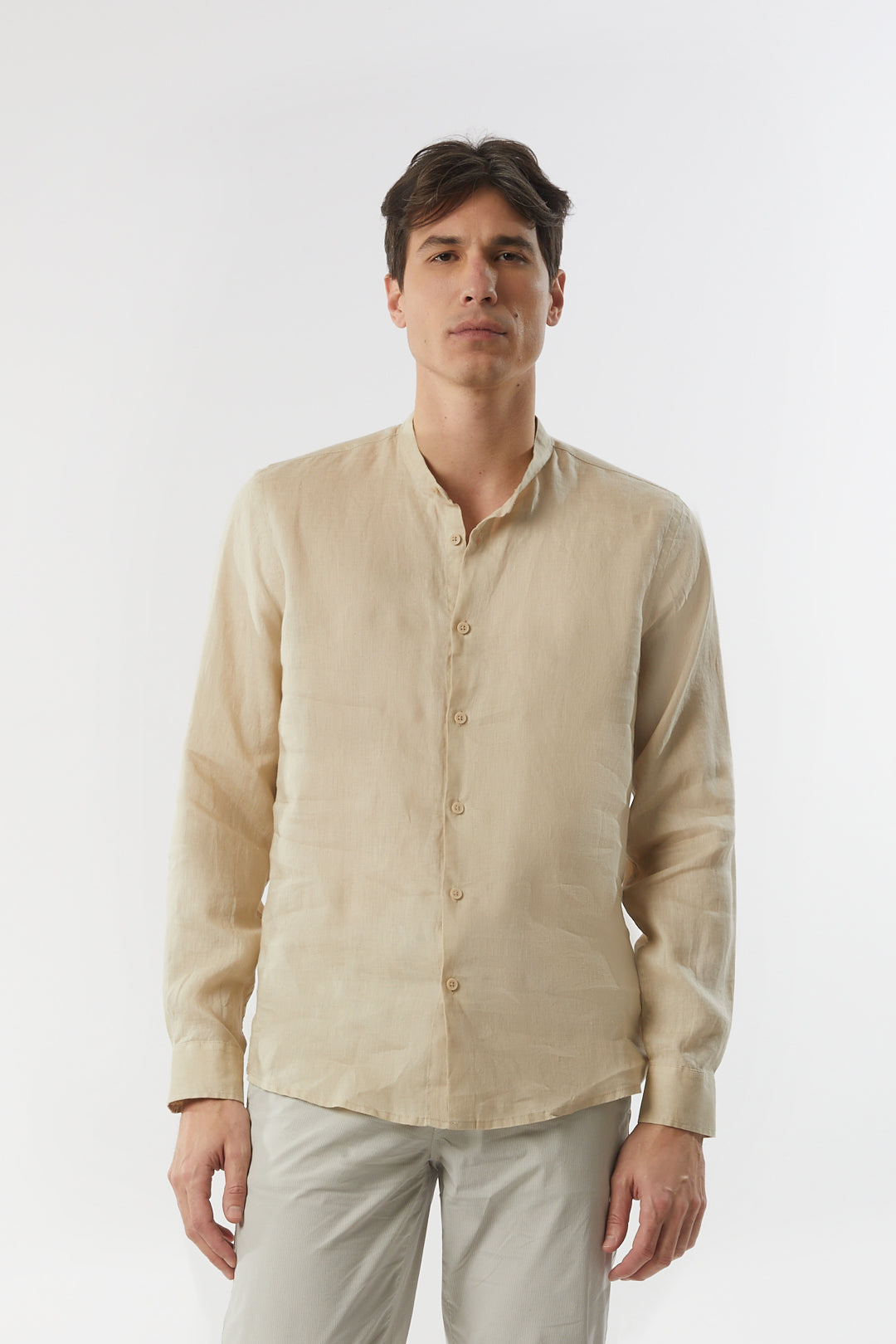 Camicia coreana in lino