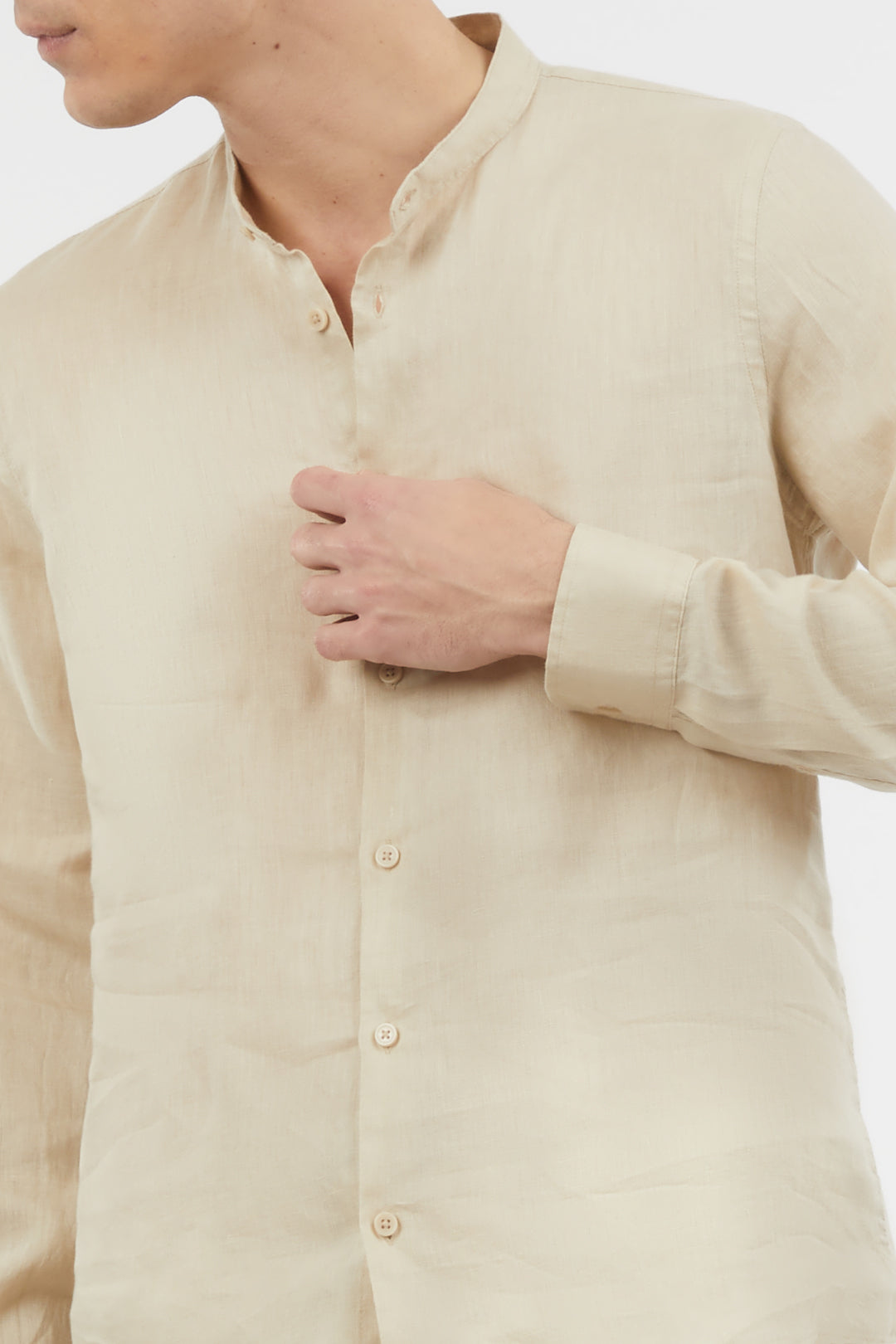 Camicia coreana in lino