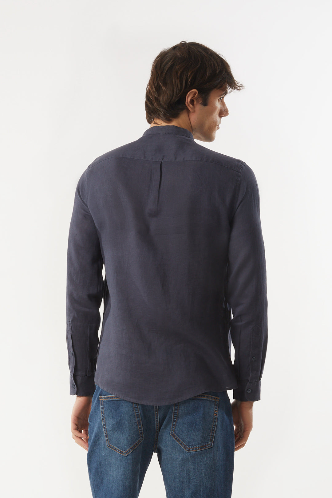 Camicia coreana in lino
