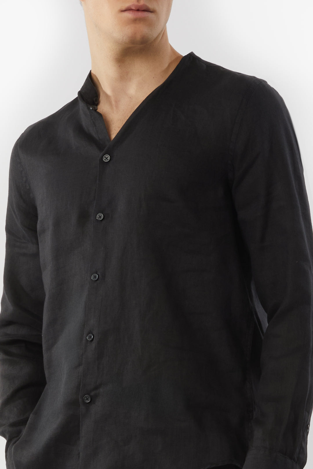 Camicia coreana in lino