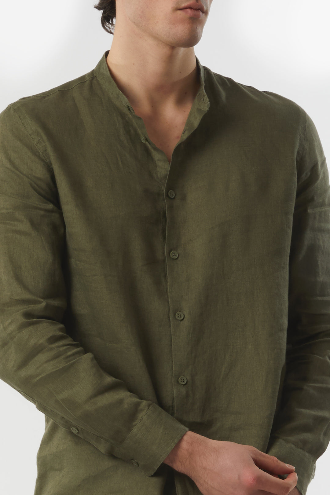 Camicia coreana in lino