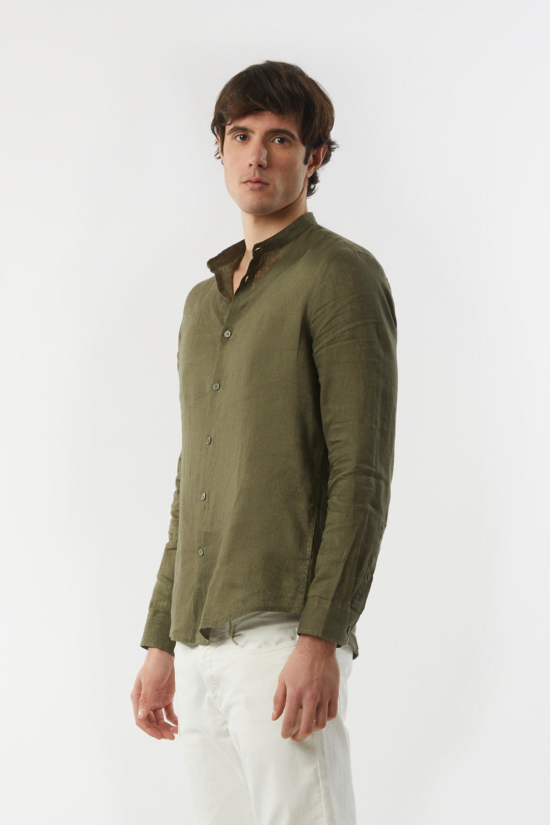 Camicia coreana in lino